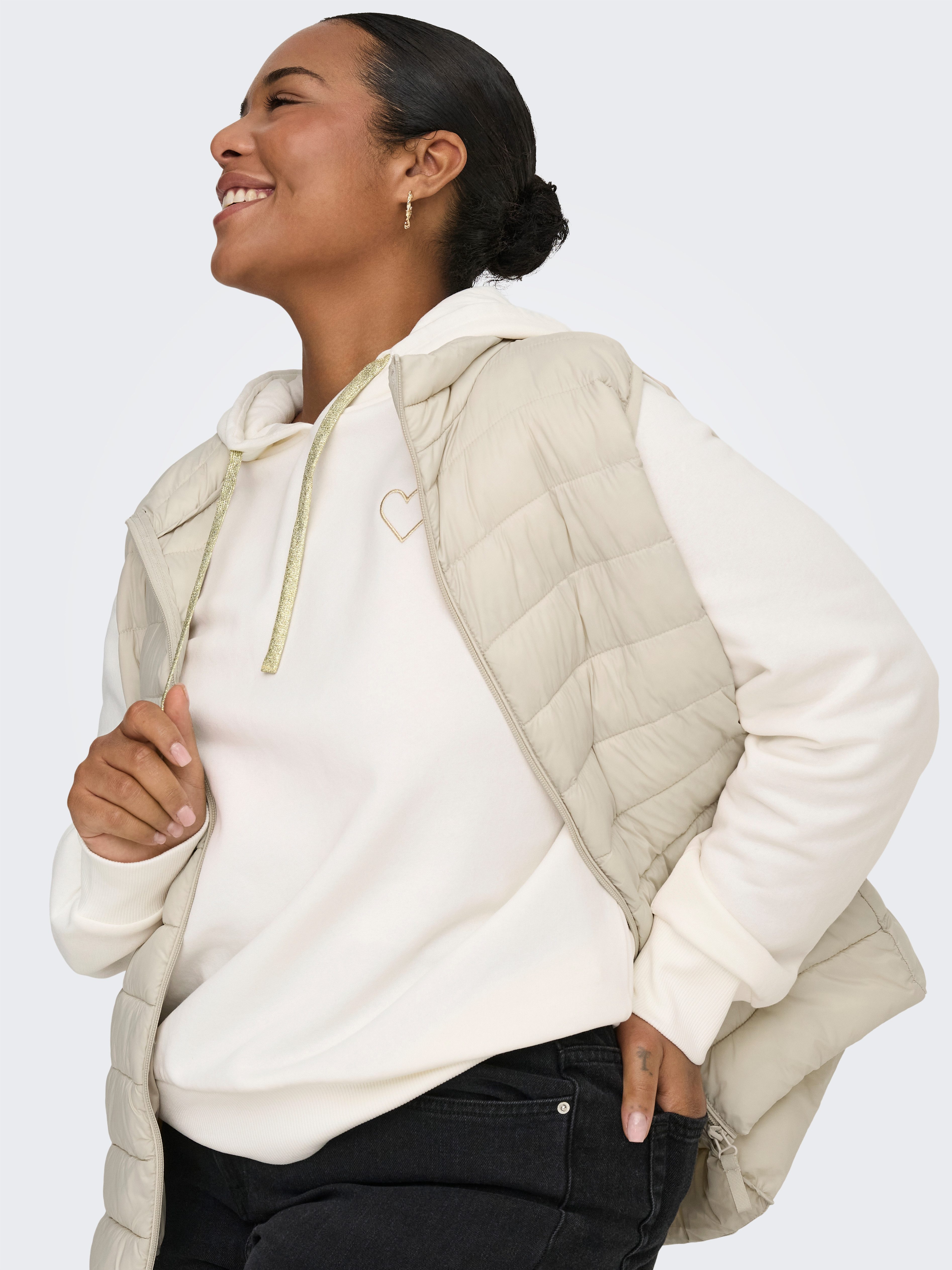 ONLY CARMAKOMA Kapuzensweatshirt CARNOLI L/S HEART HOOD SWT NOOS