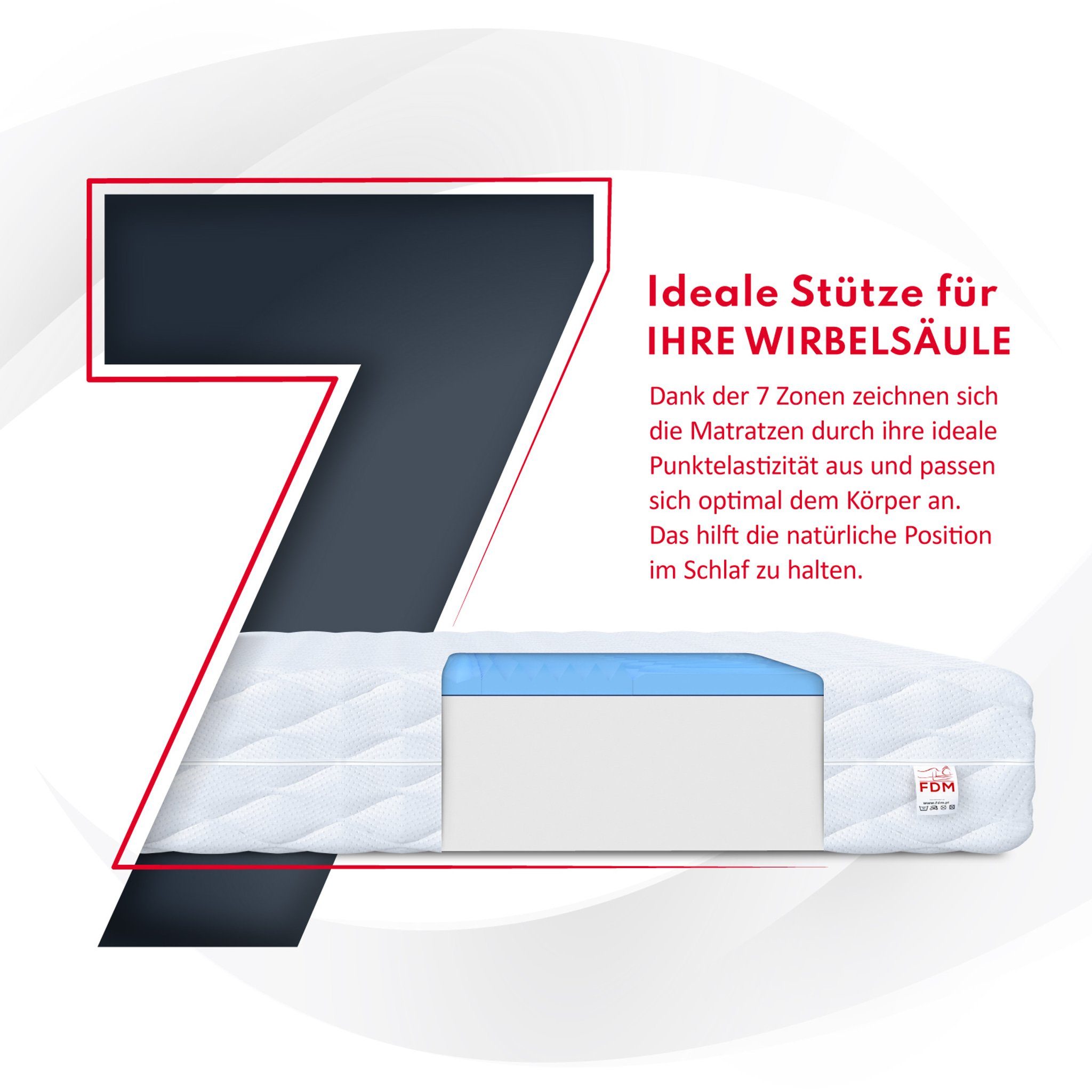 Kaltschaummatratze BURGOSS, FDM, 12 cm hoch, günstig online kaufen