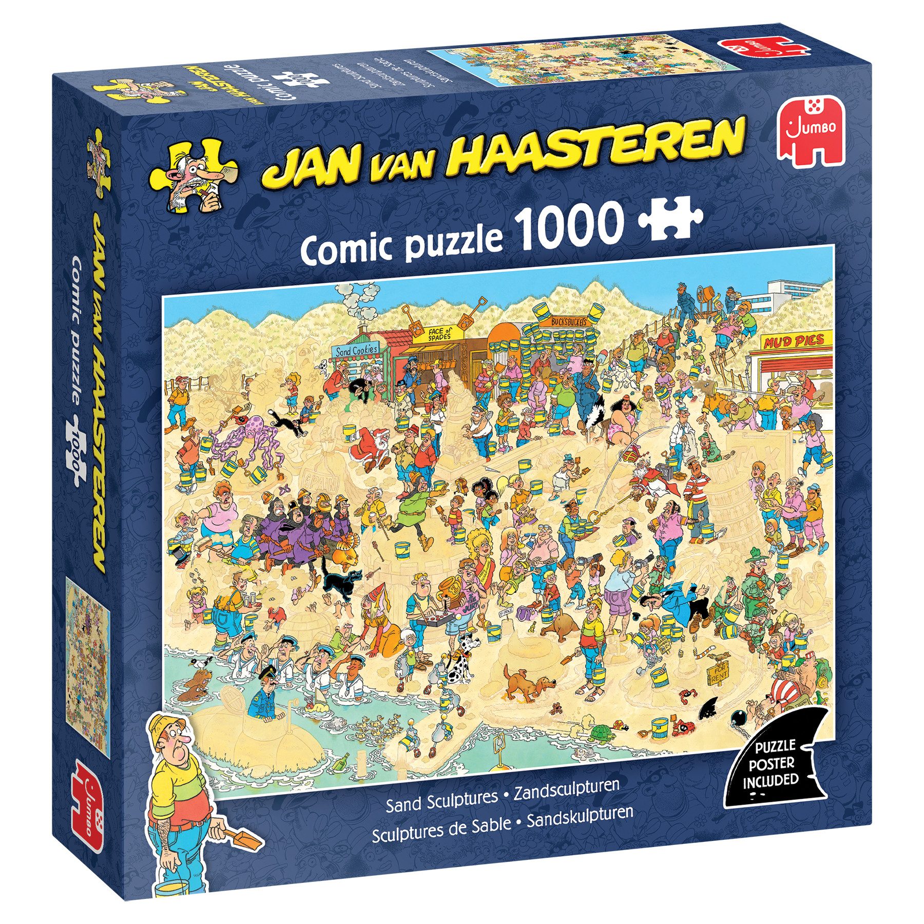 Jan van Haasteren Puzzle Jan van Haasteren, Sandskulpturen, 1000 Teile Puzzle, 1000 Puzzleteile