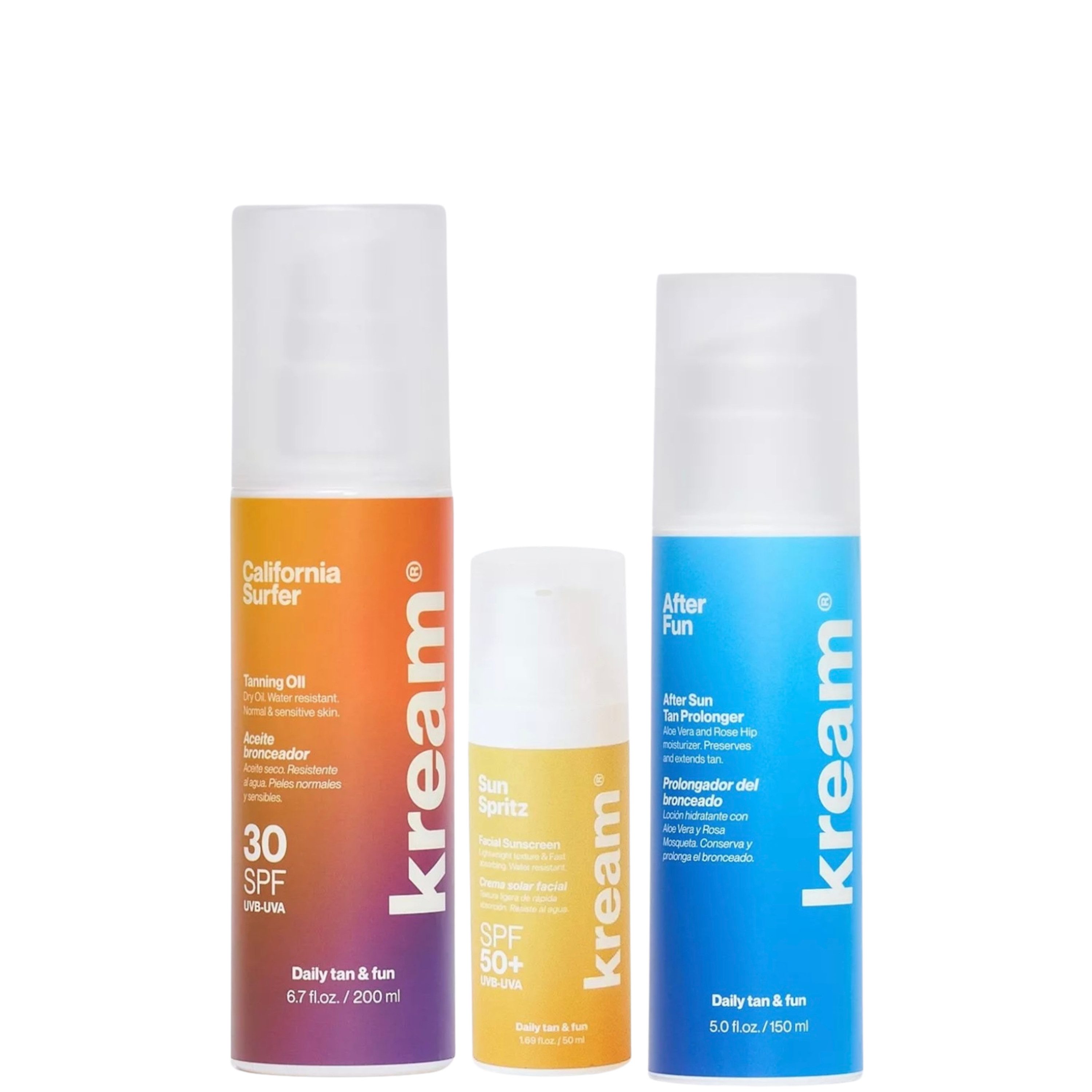Kream Sonnenschutzpflege Sun Care Trio - Face & Body, 3-tlg.