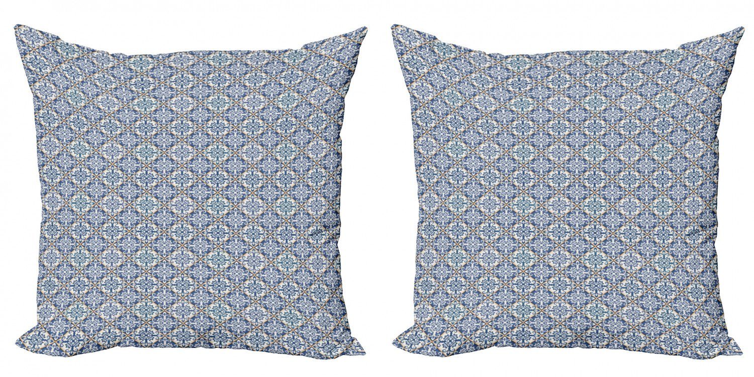 Kissenbezüge Digitaldruck, Keramik Accent Abakuhaus (2 Azulejo marokkanisch Modern Doppelseitiger Stück), Motiv