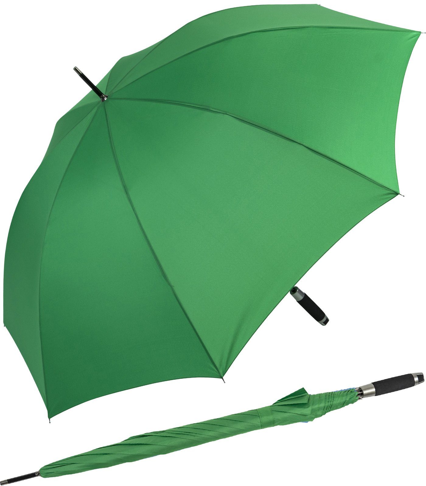 doppler® Stockregenschirm XXL Golfschirm, Partnerschirm für Damen und Herren, groß und stabil, uni-Sommerfarben - grün