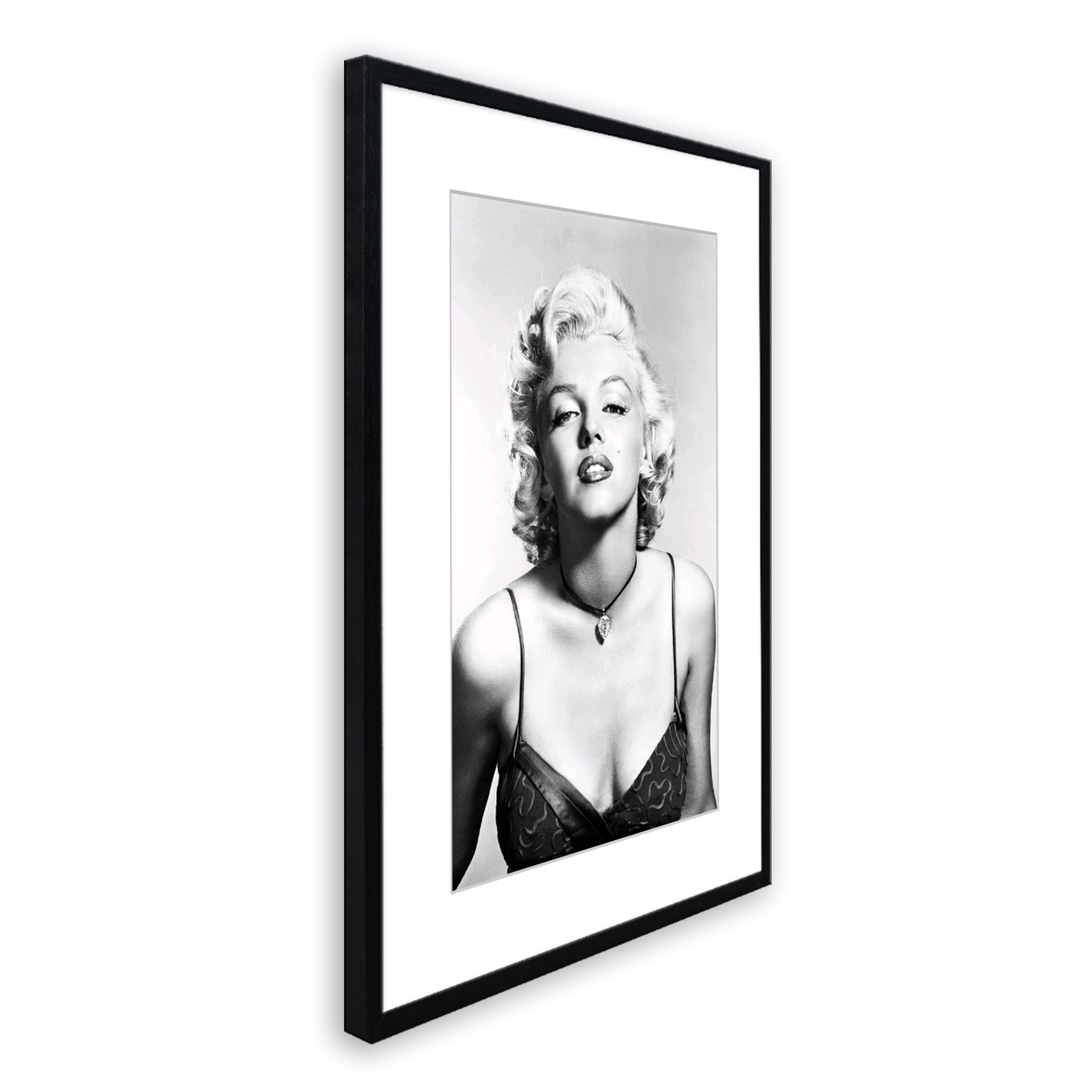 artissimo Bild mit Rahmen Bild gerahmt 51x71cm / schwarz-weiß Poster mit Ra günstig online kaufen