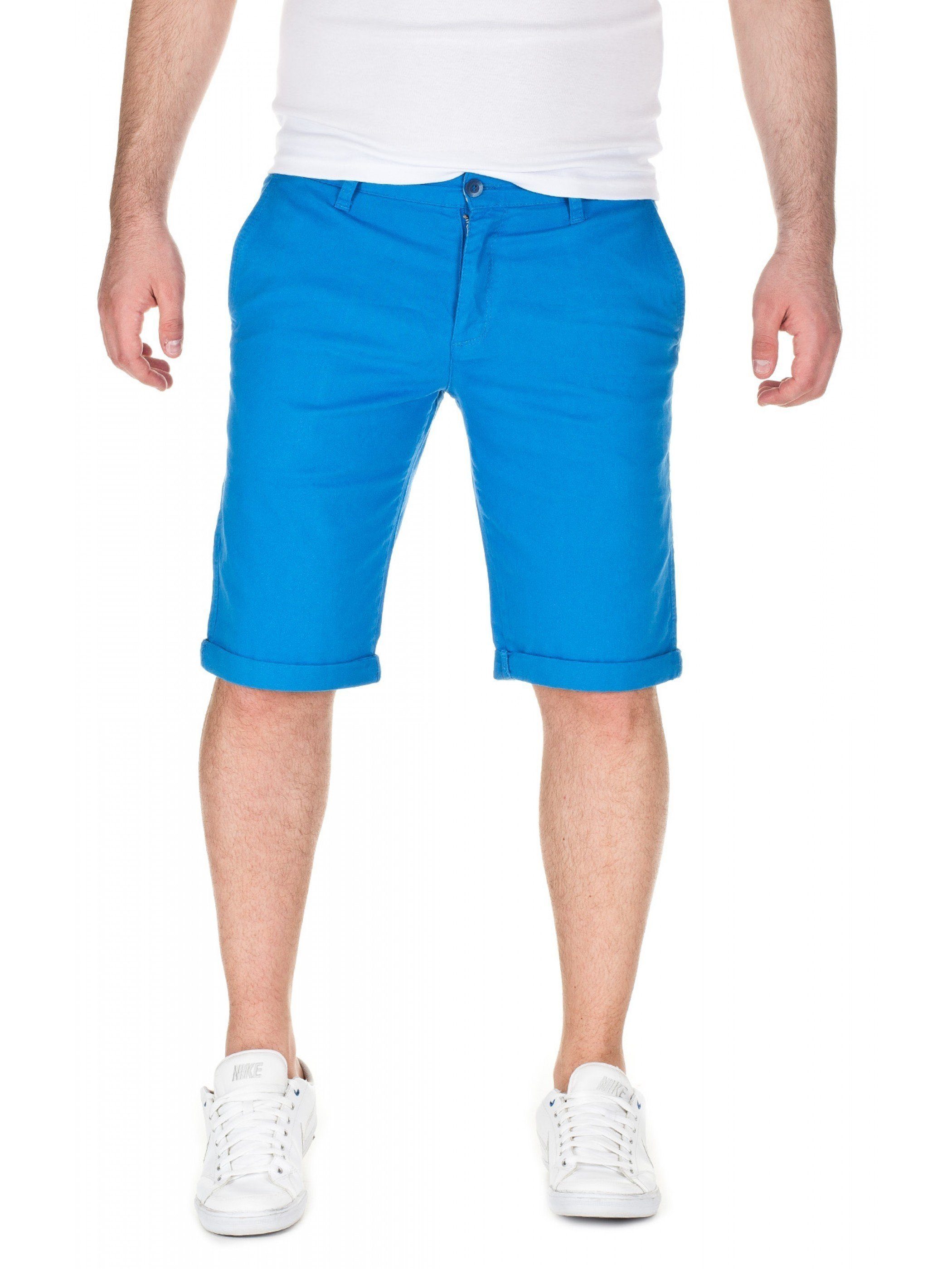 WOTEGA Shorts Chino shorts Kallari in Unifarbe Blau (blue 44000) | Sportshorts
