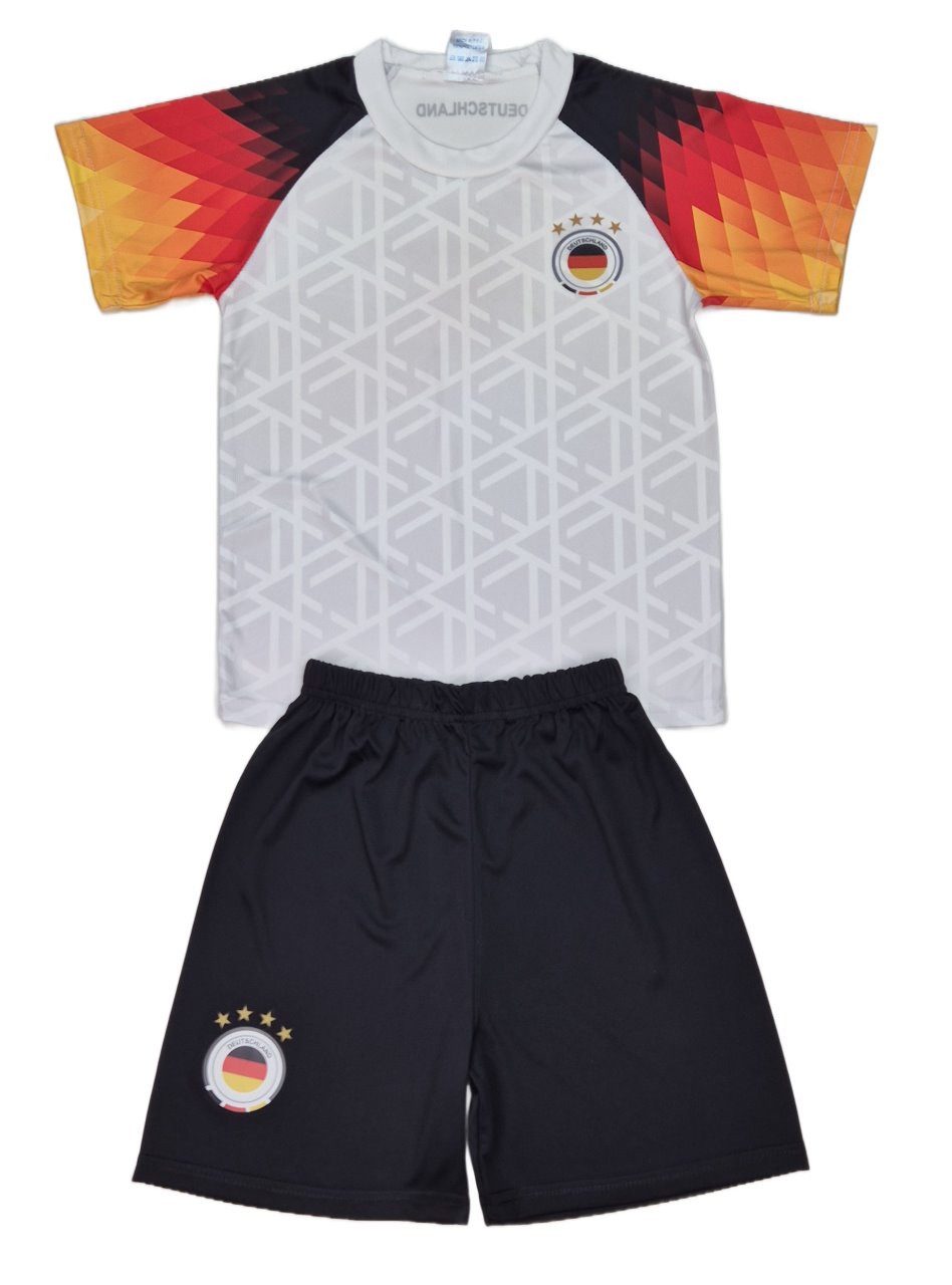 Fußballtrikot Personalisiertes Fußball Fan Set Deutschland Trikot + Shorts, JS1