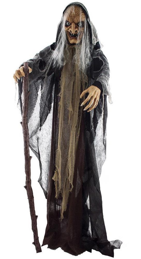 Funny Fashion Dekoobjekt Halloween Hexe mit Licht, Bewegung und Sound, 160