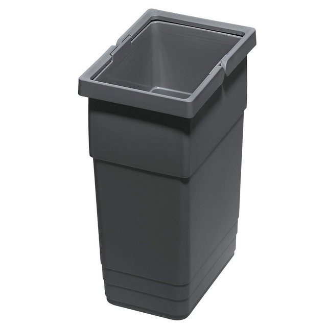 SO-TECH® Mülltrennsystem, Ninka eins2vier Abfallsammler Höhe: 275 mm Volumen: 6 Liter 210 x 140 mm dunkelgrau Komposteimer Recycling-Mülleimer