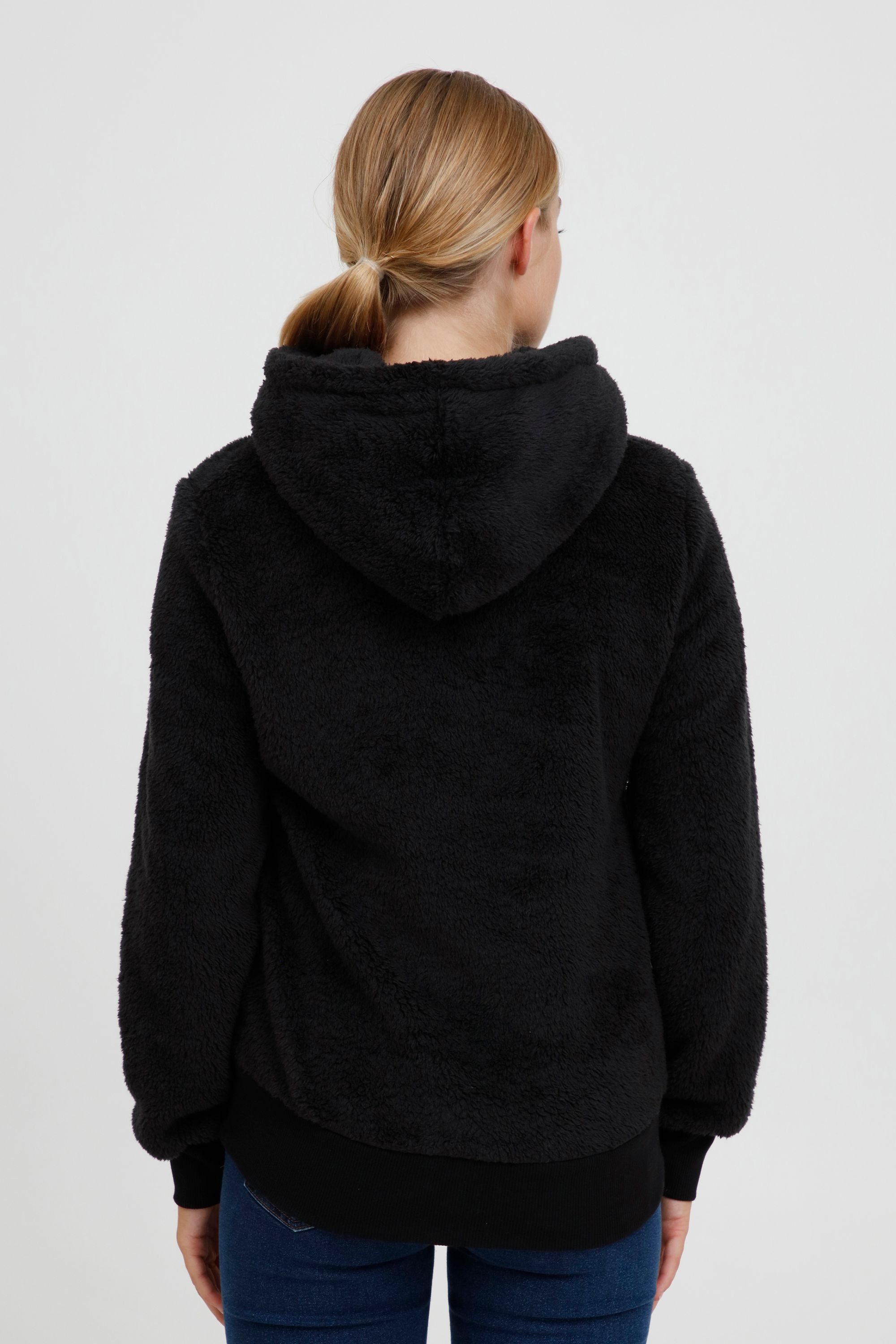 OXMO Hoodie OXAnniken Fleecepullover mit Kapuze