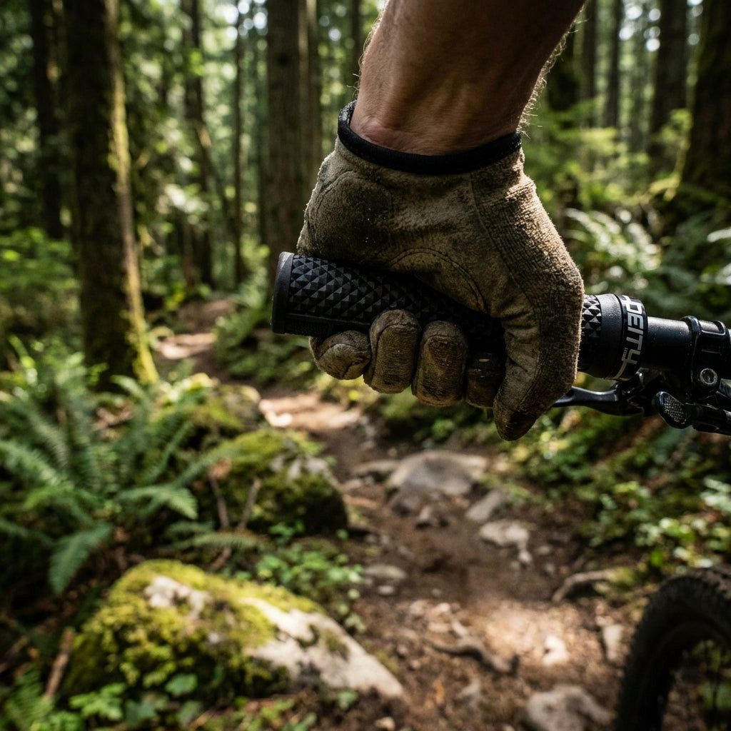 Deity Fahrradlenkergriff Deity Lockjaw Griffe Schwarz, 132 mm Länge, 32 mm Durchmesser, 104 g