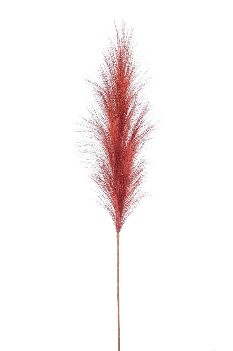 Kunstgras künstliches Gras Pampasgras, Emerald, Höhe 100 cm, Farbe: Rot