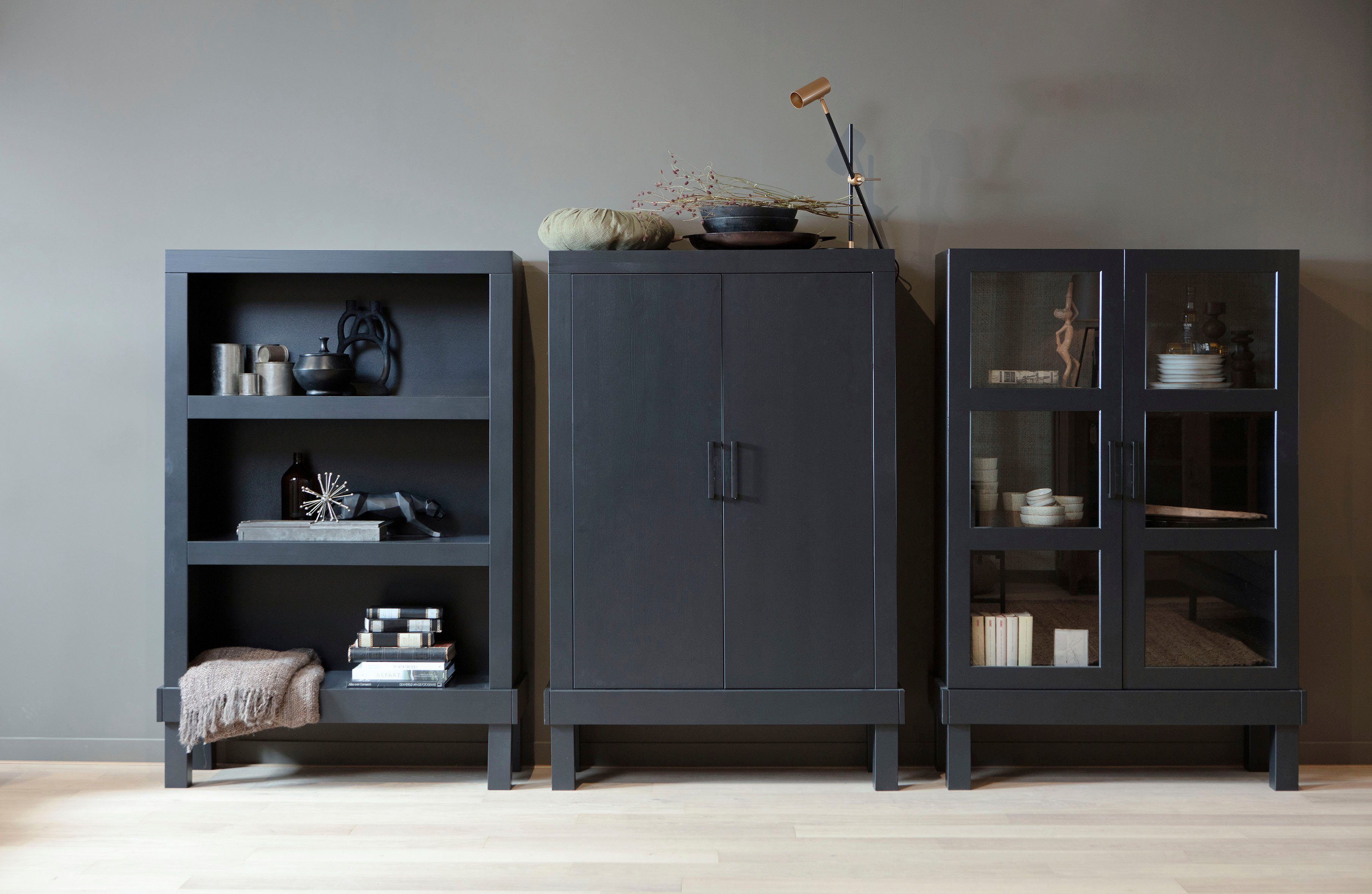 WOOOD Regal Bonk, ausgestattet mit drei Regalen, Breite 107 cm