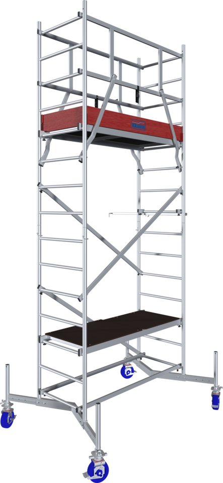 Thumbnail - KRAUSE Arbeitsgerüst ClimTec System, (Set), Komplettgerüst, inkl. 1 Aufstockung und Fahrrollensatz