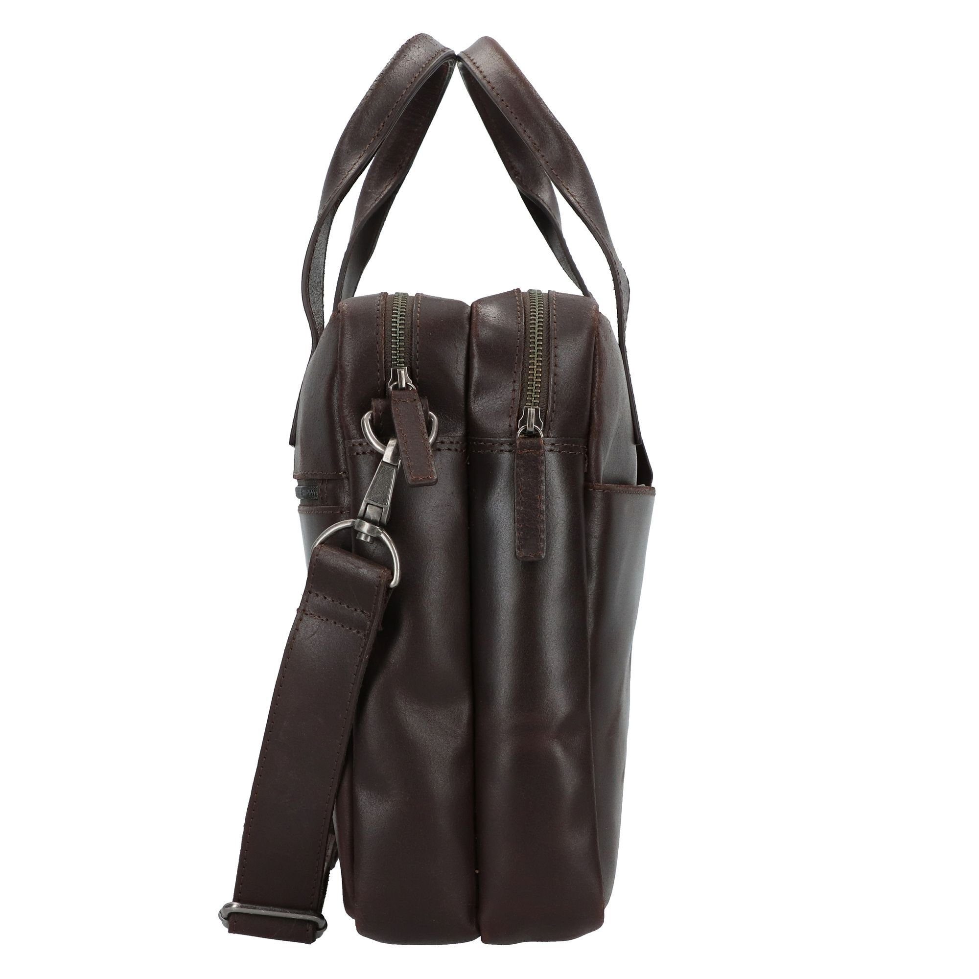 Burkely Aktentasche Vintage, Leder