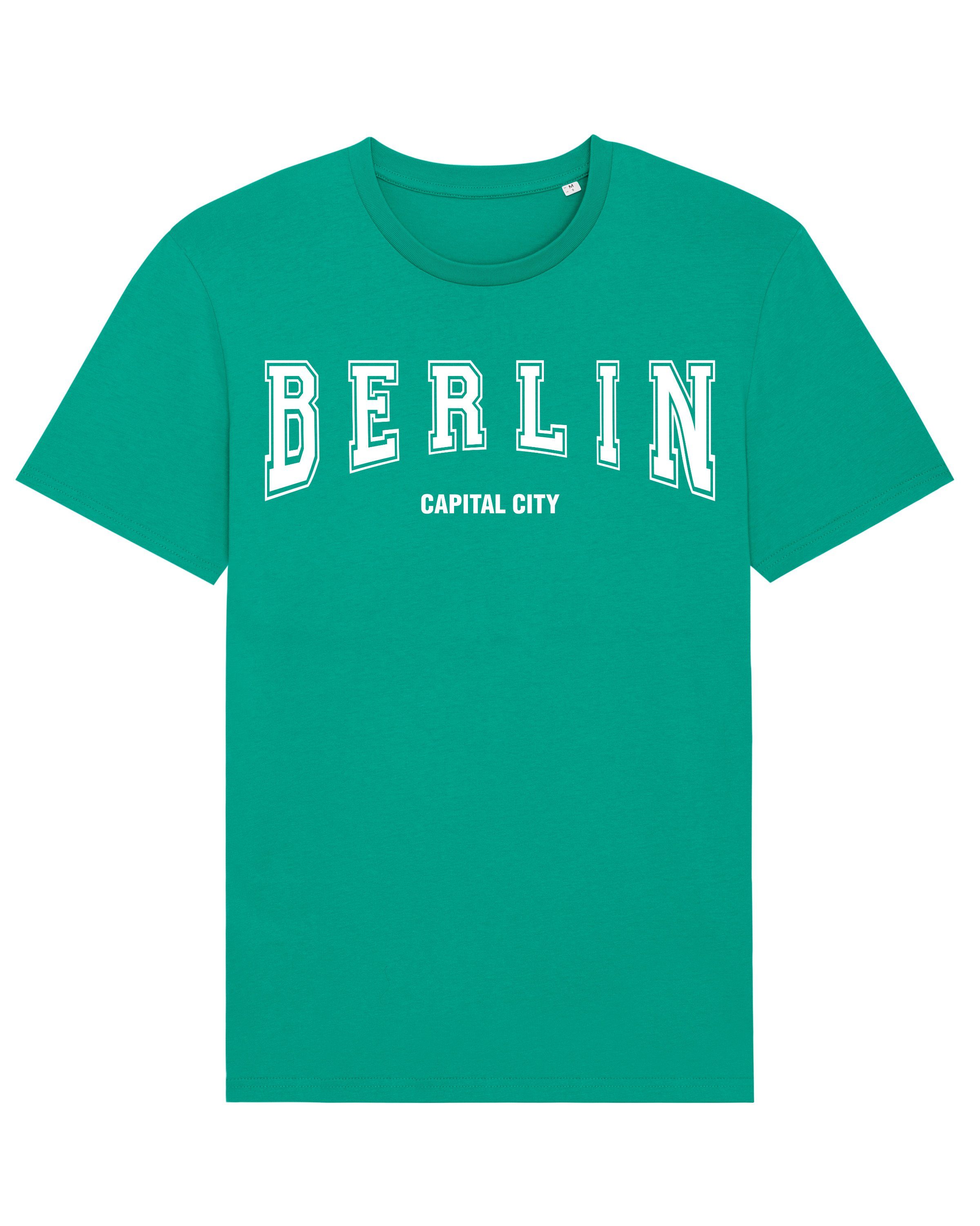 Apparel (1-tlg) Print-Shirt Berlin Fraiche Peche wat?