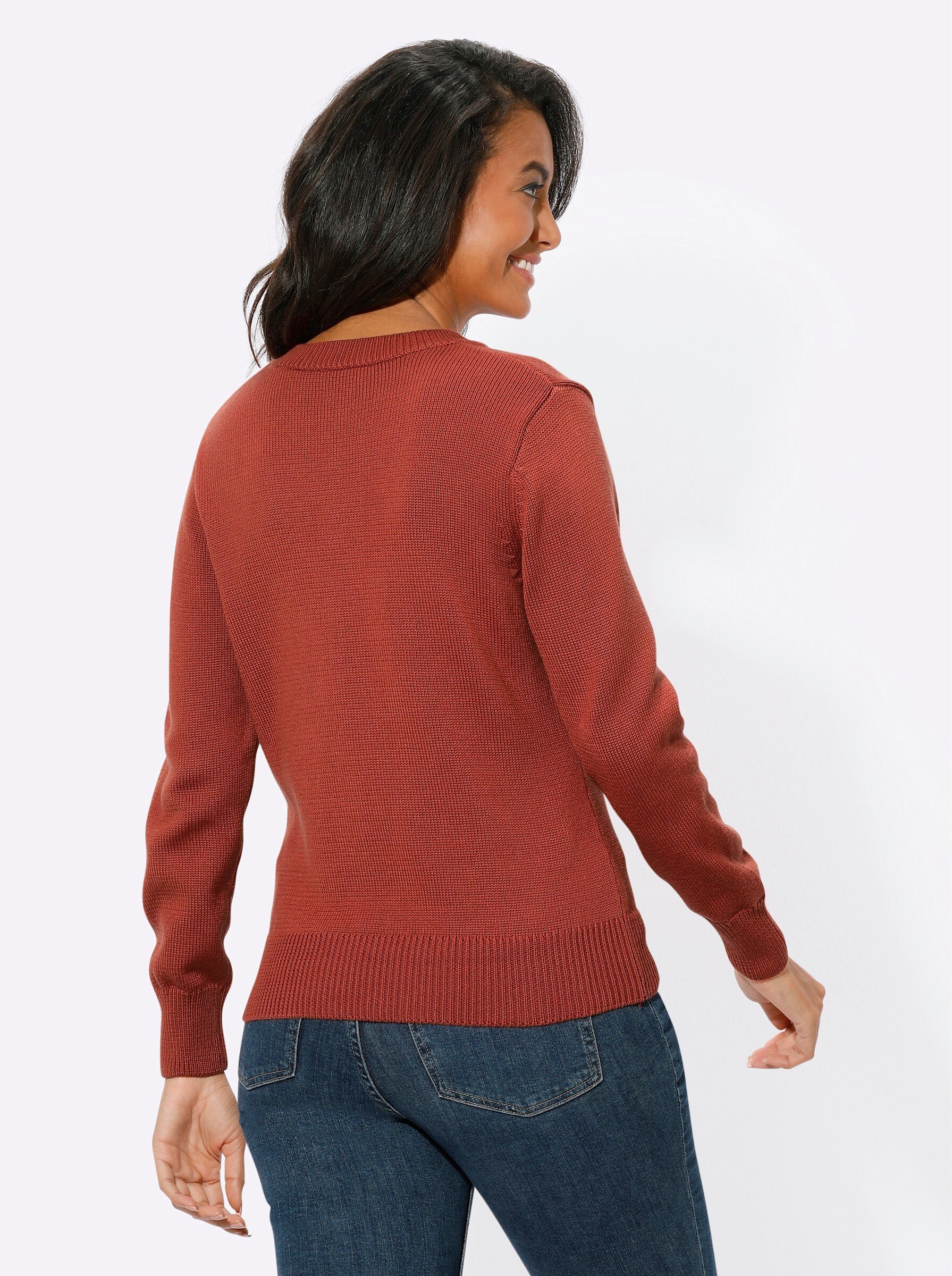 Witt Strickpullover V-Ausschnitt-Pullover günstig online kaufen