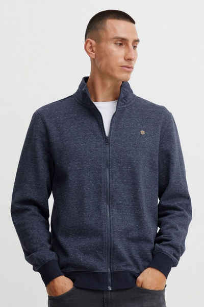 Blend Cardigan Warme Strickjacke Stehkragen Full Zip Sweatshirt 4641 in Blau