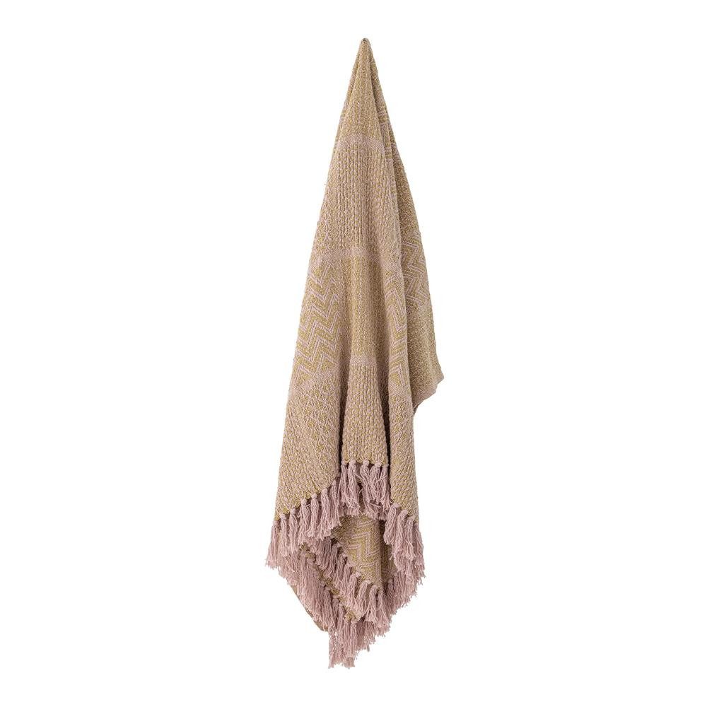 Wohndecke Rodion, Bloomingville, in Rosa, 160x130 günstig online kaufen