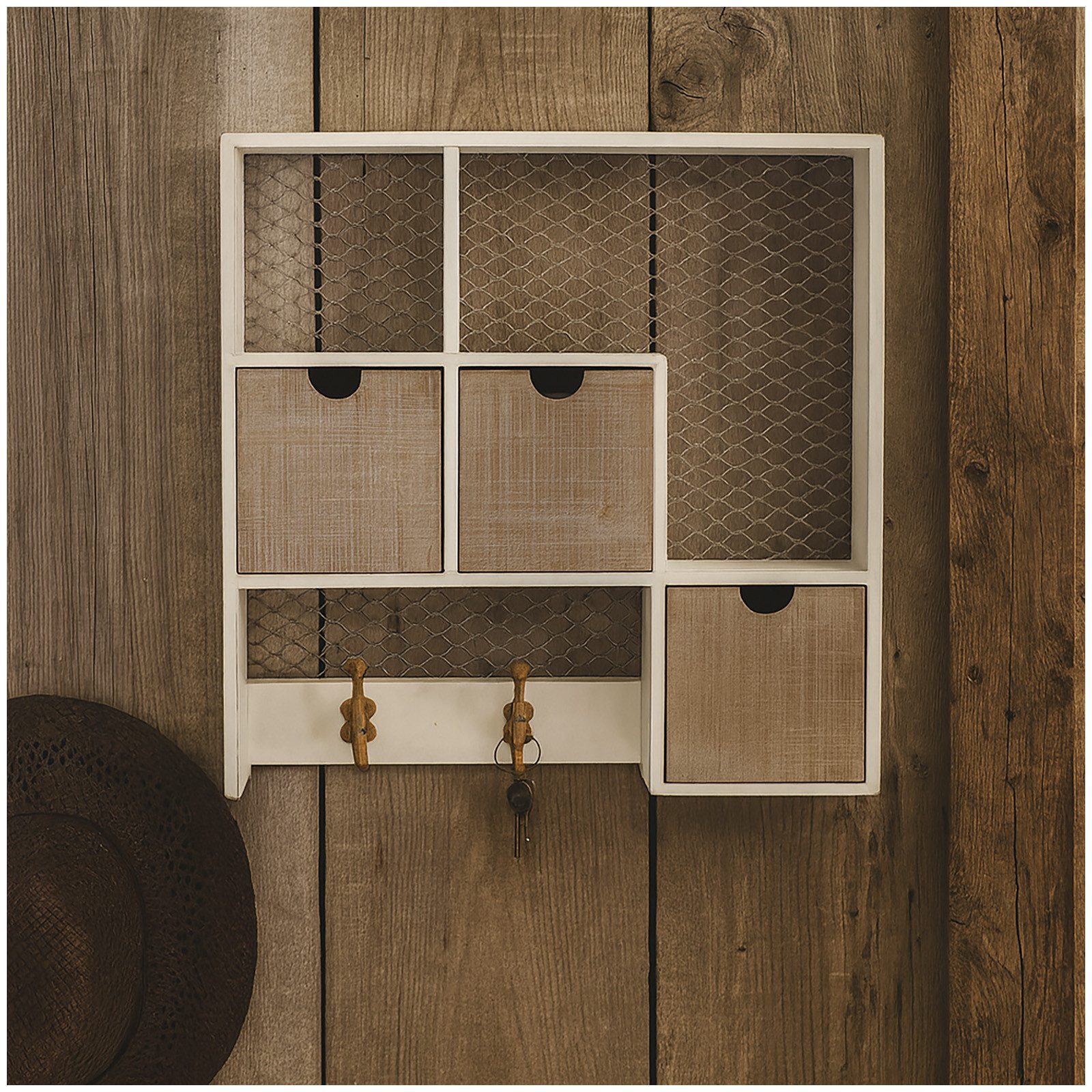 HTI-Line Шкафыleiste Wandschränkchen Valja (1 St., 1x Wandschränkchen, ohne Dekoration), Vintage Garderobe