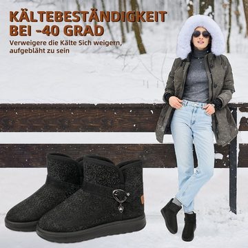 NULSTA Winterboots (Wasserdicht Warm Plush Gefütterte Schneestiefel Stiefeletten, Damen Winterschuhe Winterstiefel Snowboots) Winter Outdoors Rutschfeste Stiefel Snowboots