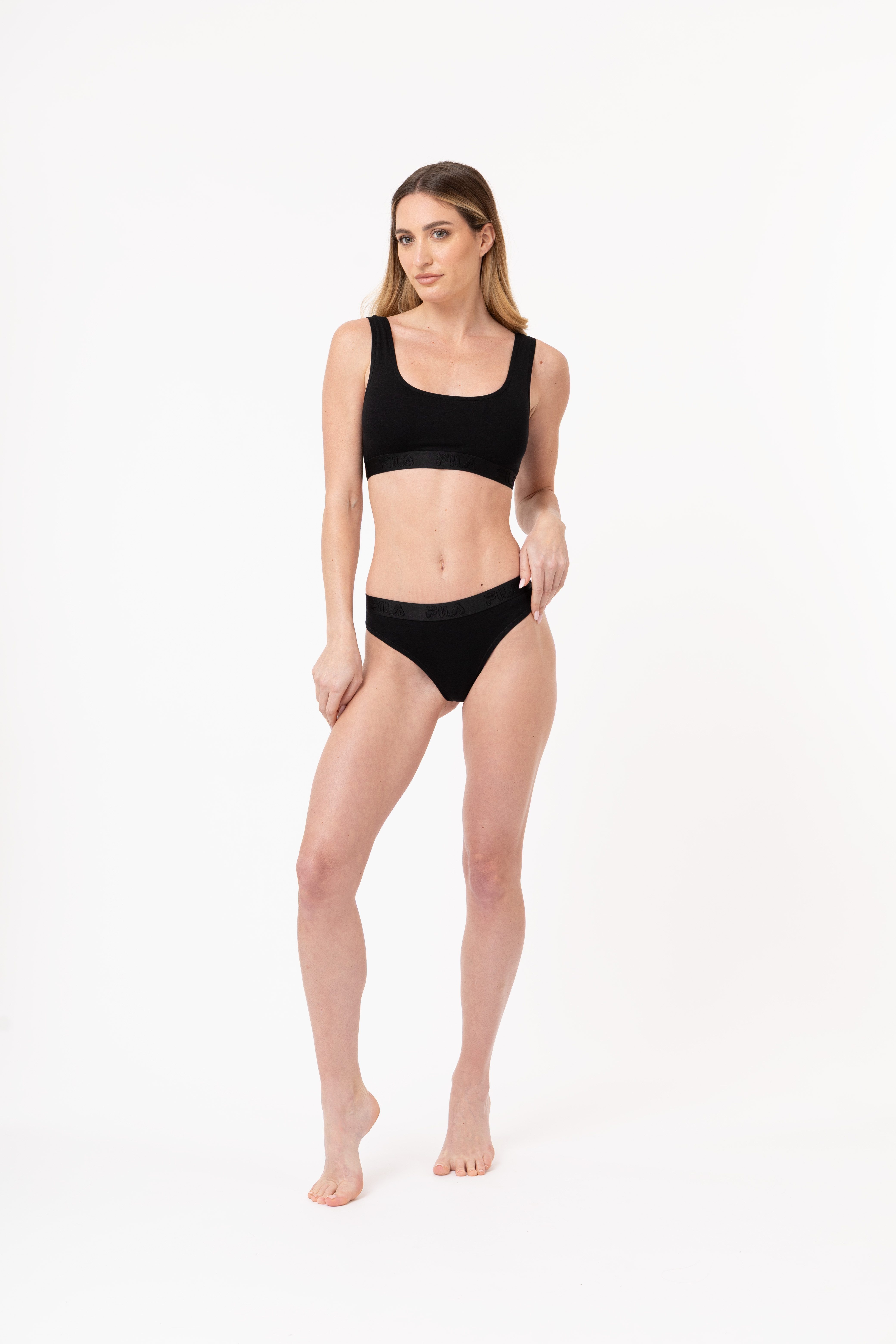 Fila Brasilslip (3er Pack) Baumwollmix, elastisch, Logobund