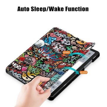 Wigento Tablet-Hülle Für Samsung Galaxy Tab A9 Plus 3folt Wake UP Smart Cover Tasche Hülle