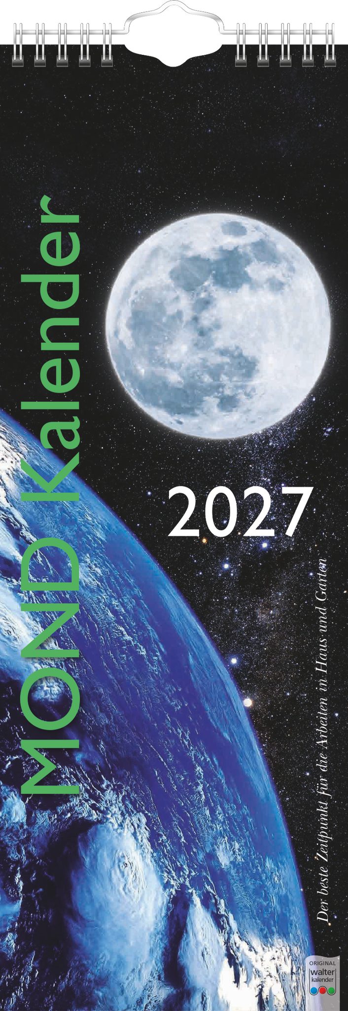 BRUNNEN Buchkalender Mond-Kalender 2027, 15,5×42,8 cm