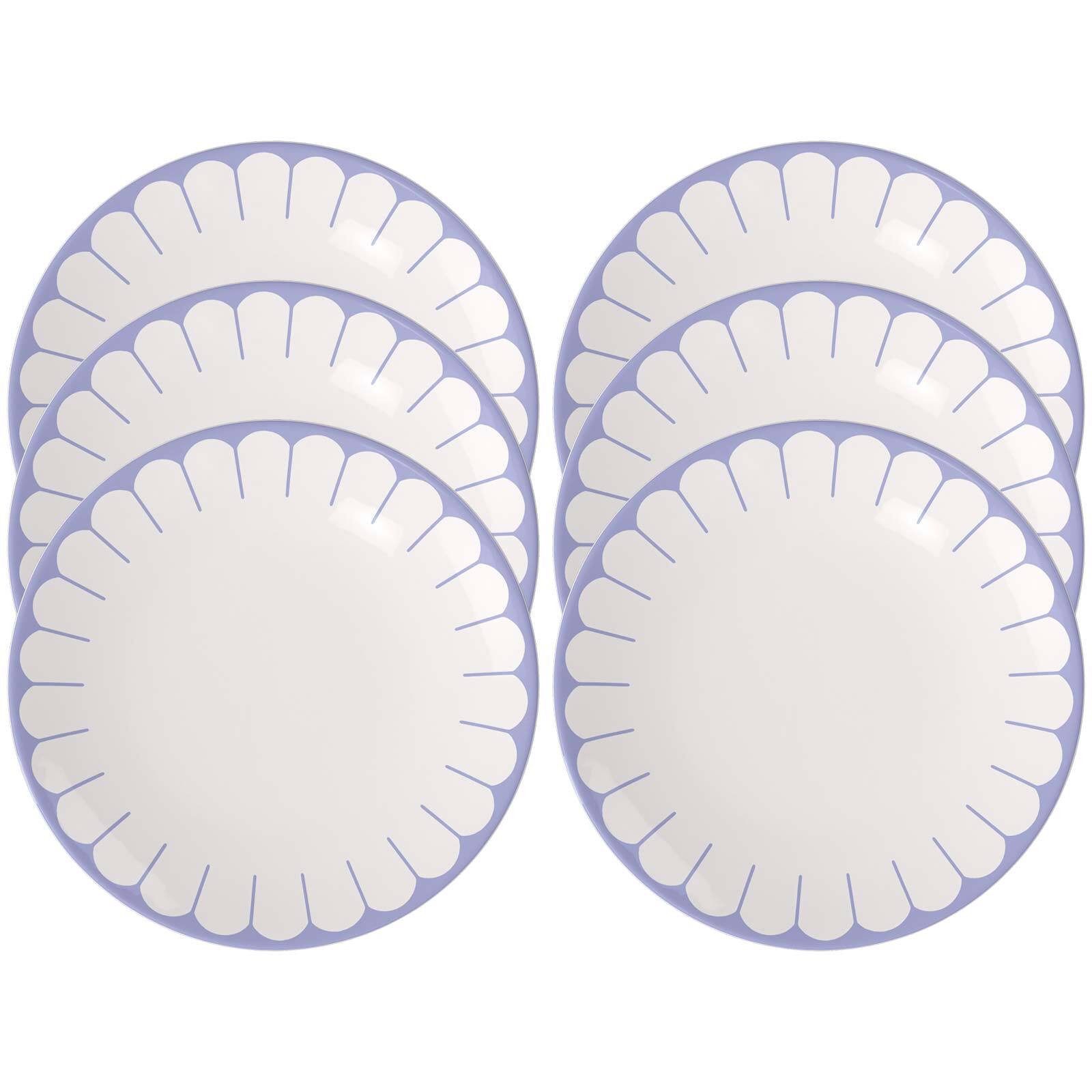 Villeroy & Boch Speiseteller Fleur Couleur Speiseteller ø 26,6 cm 6er Set, (6 St)