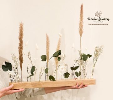 Trockenblume FlowerBar Fernweh, Trockenblumen & edle Eiche, mit Wandhalterung, FlowerBar by Trockenblumen-Manufaktur