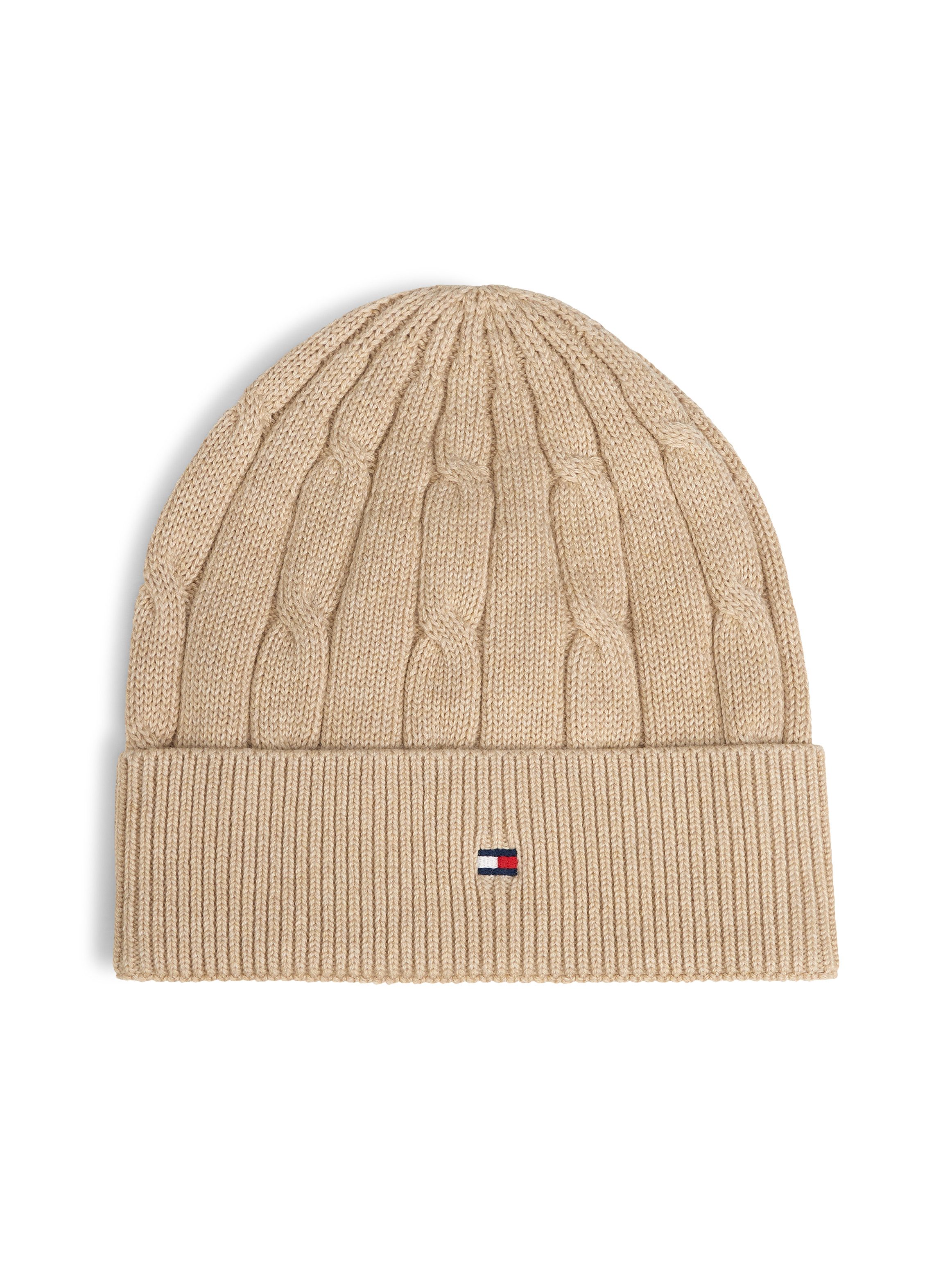 Tommy Hilfiger Beanie ESSENTIAL CABLE BEANIE Regular fit mit Markenlogo