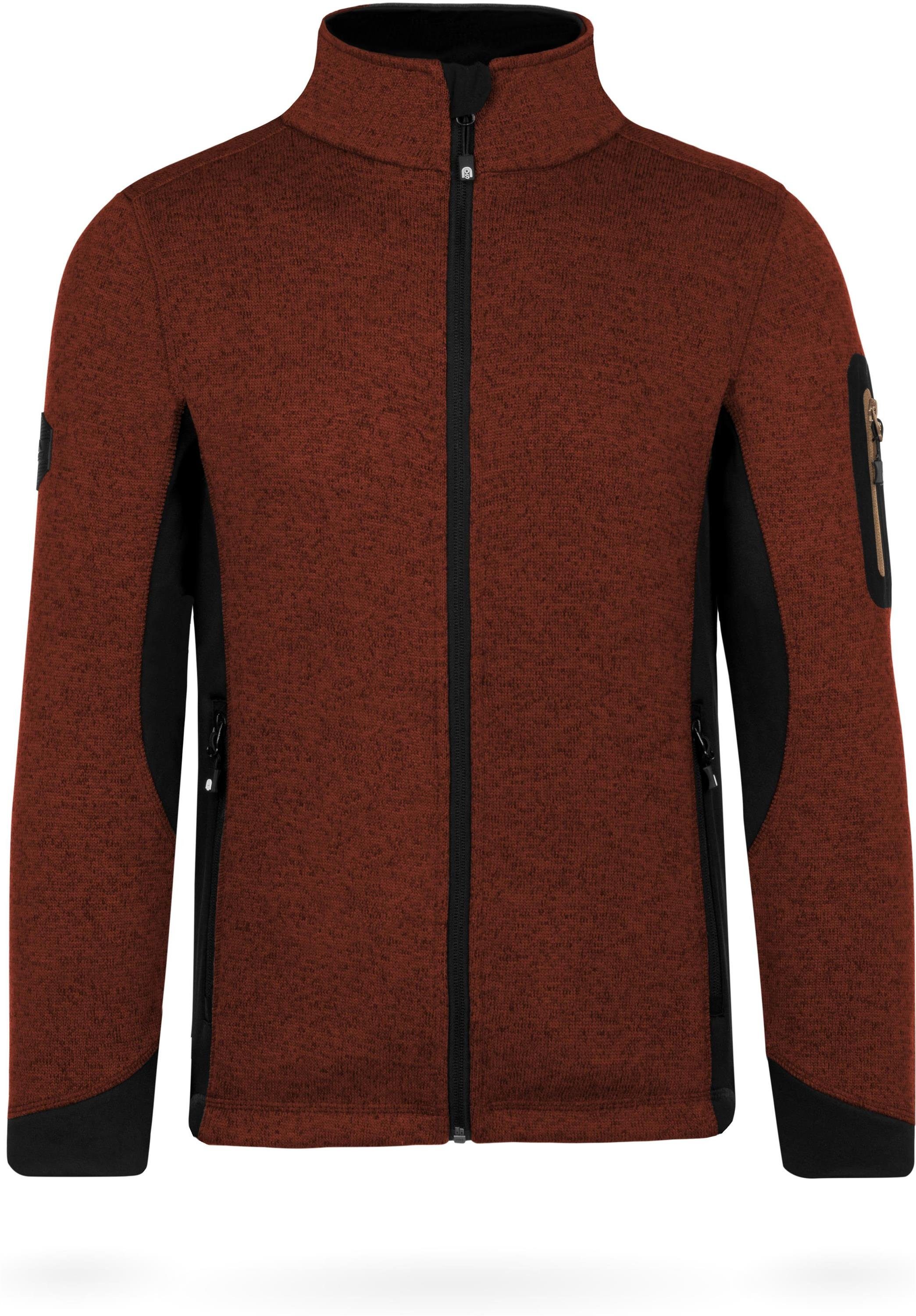 Fleecejacke Herren Strick-Fleecejacke Wapusk