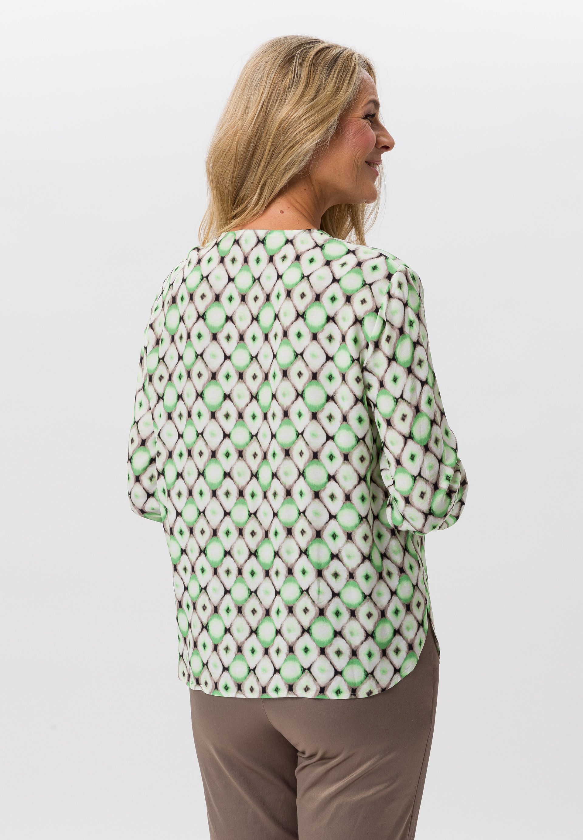 FRANK WALDER Klassische Bluse mit eleganter Knopfleiste