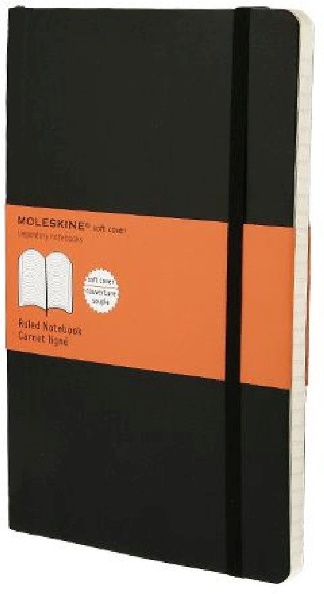 MOLESKINE Notizbuch Notizbuch L A5 13x21cm liniert Softcover schwarz