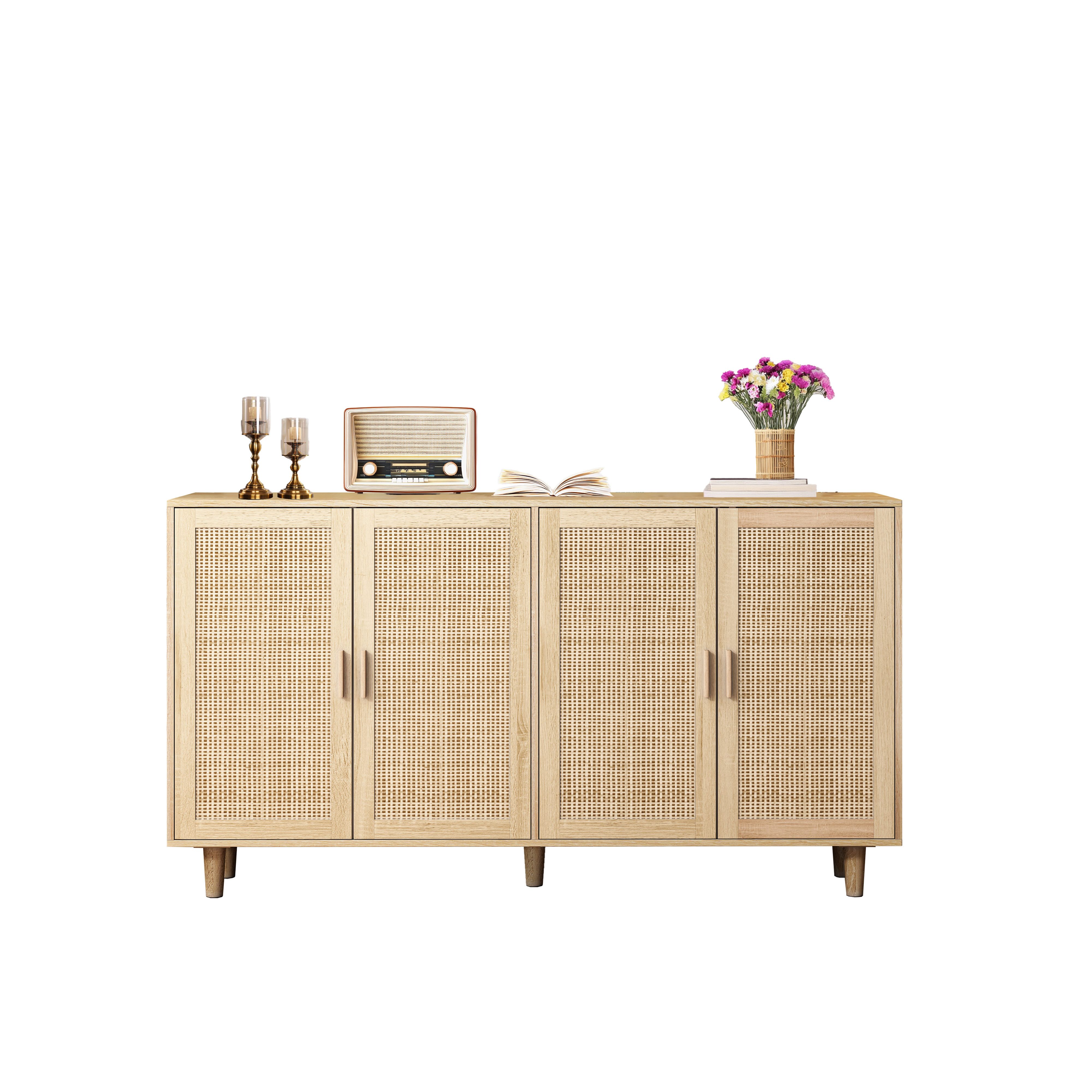FANNOU Mehrzweckschrank aufbewahrungsschrank, 158 x 88 x 40 cm für Schlafzimmer, Wohnzimmer, Büro