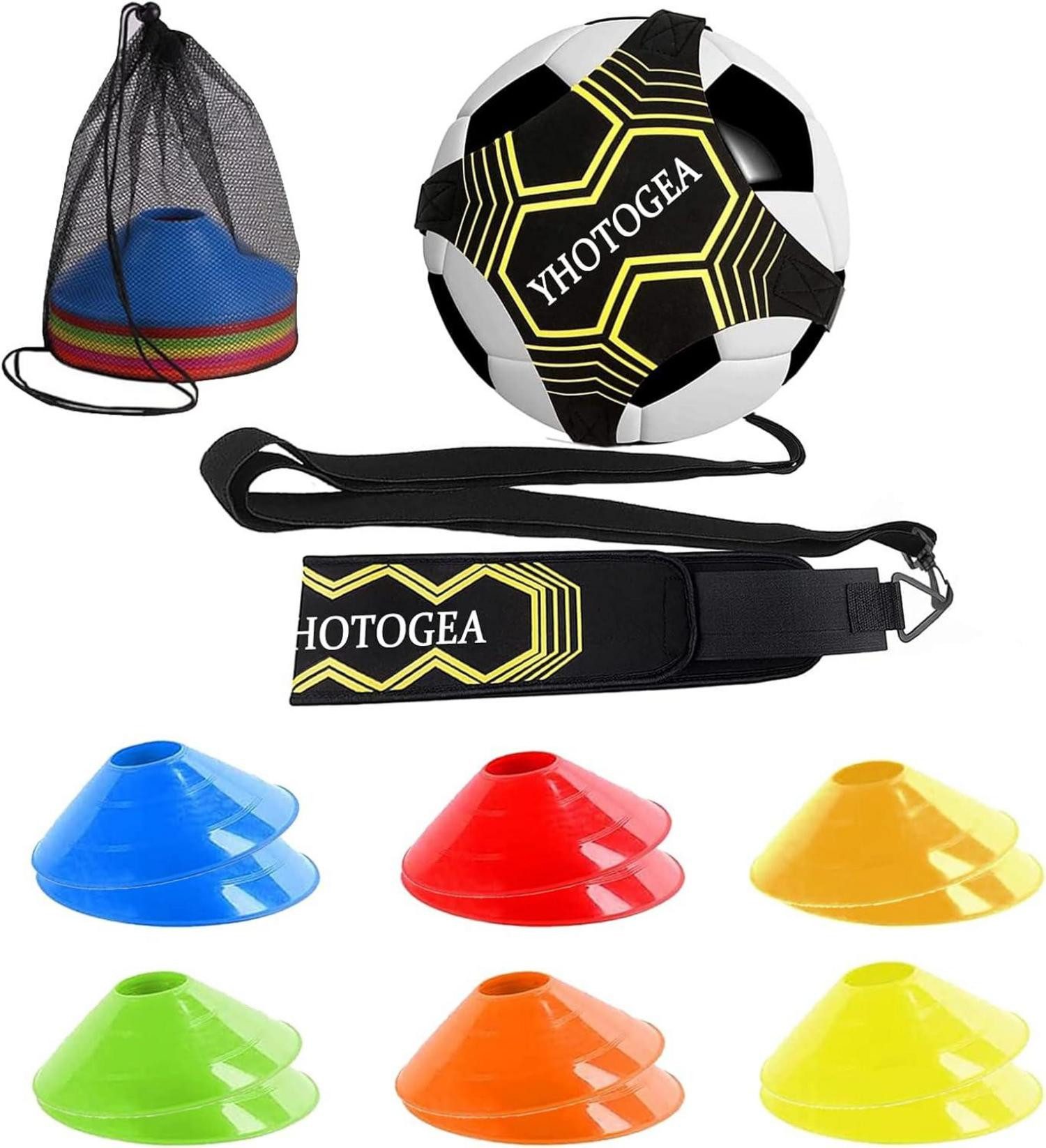 Pop-Up Target Fußball Trainingsset mit Trainer, Hütchen, Geschenke - Verstellbarer