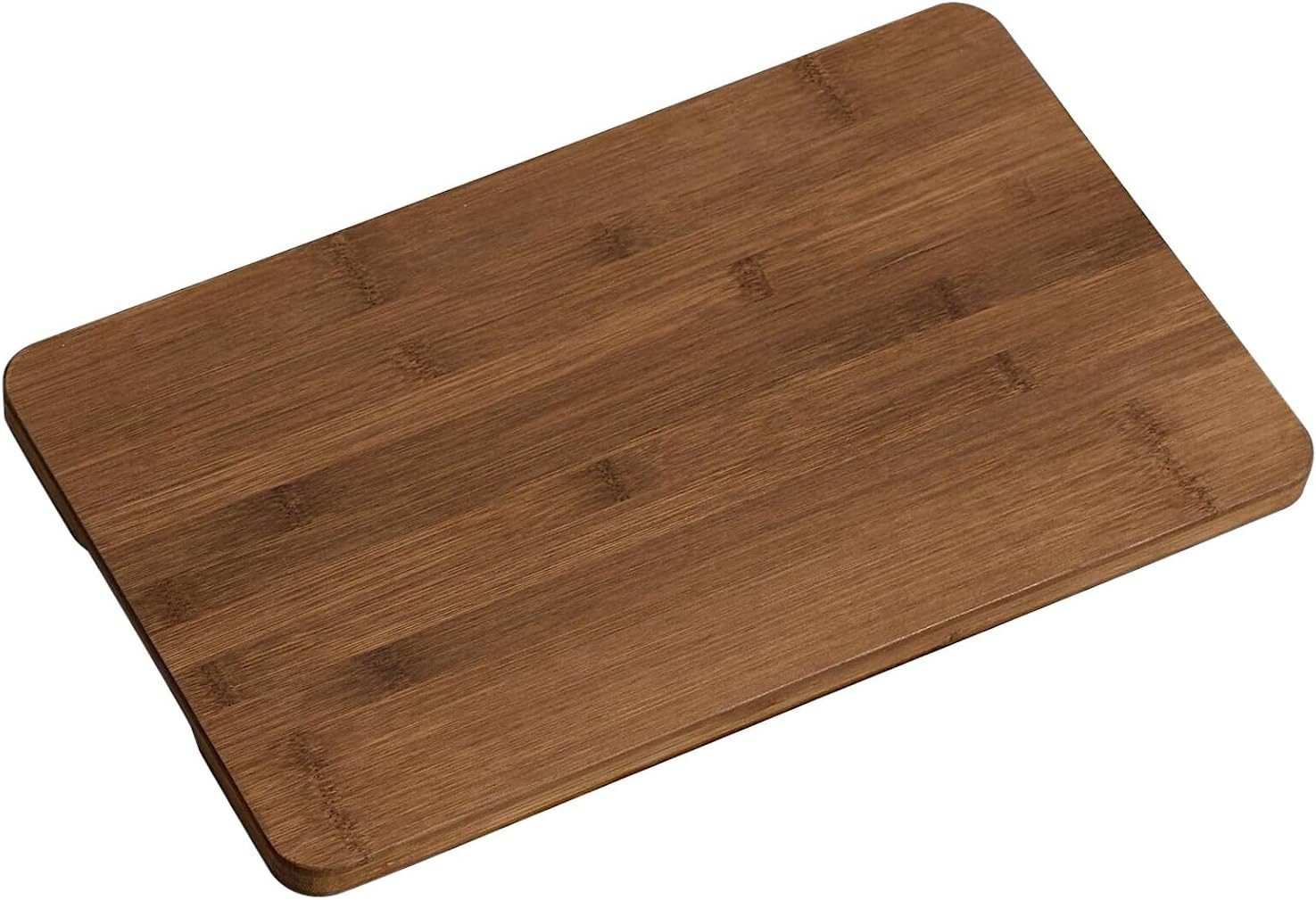 KESPER® Schneidebrett Schneide- und Servierbrett 59390 aus dunklem Bambus, (1-St)