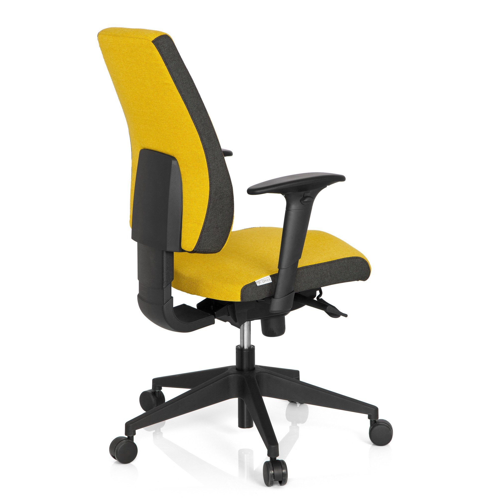 500 OFFICE hjh Stoff Gelb Schreibtischstuhl Bürostuhl Drehstuhl PRO-TEC Profi ergonomisch St), (1