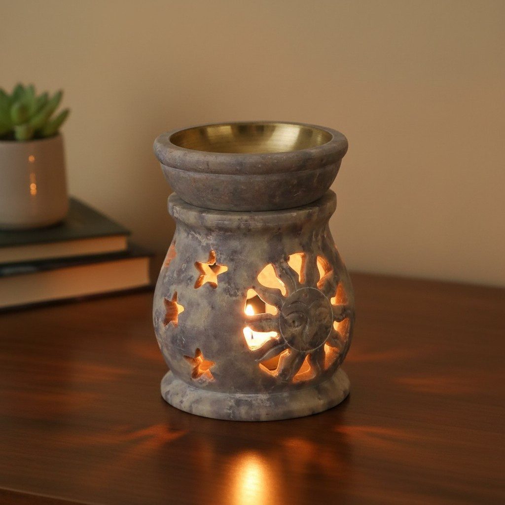 Guru-Shop Duftlampe Indische Duftlampe, ätherisches Öl Diffusor,.. günstig online kaufen