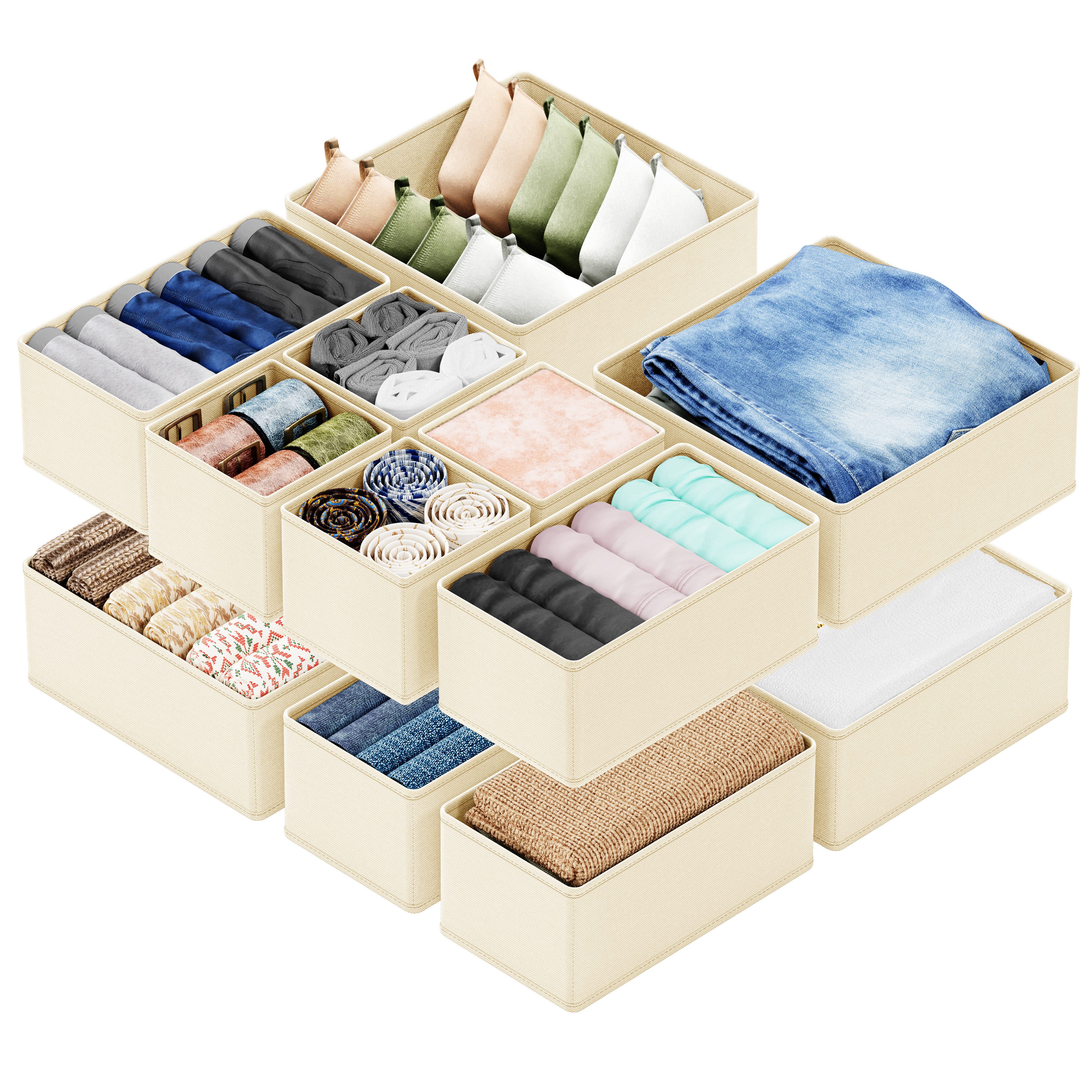 SpaceAid Auflagenbox 12 er Schubladen Organizer (Unterwäsche Organizer), Fa günstig online kaufen