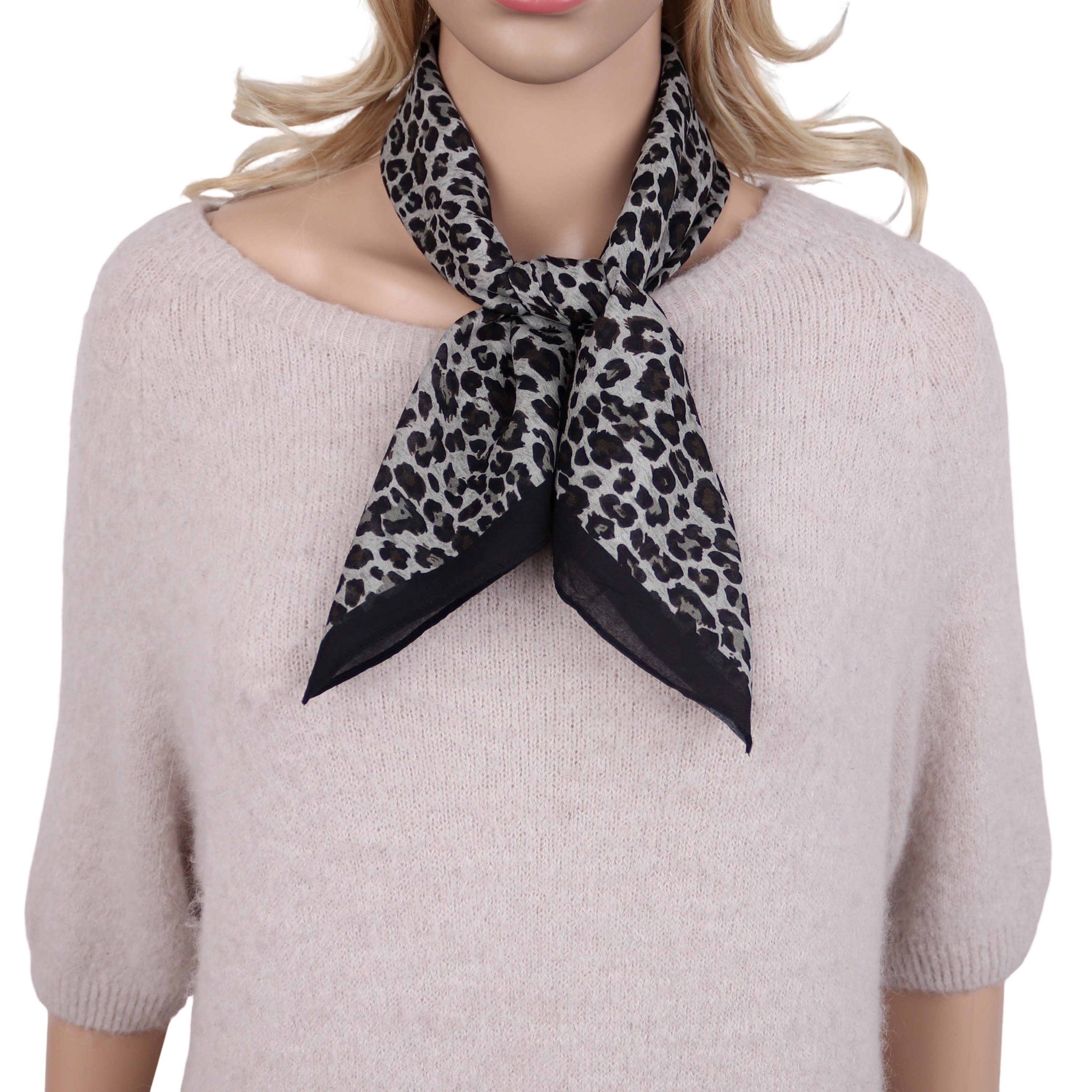 MIRROSI Nickituch Dreicktuch ca. 60 × 60 cm, feine Gewebe aus 100% Baumwolle, Damen Halstuch ideal für Frühling, Sommer oder Herbst