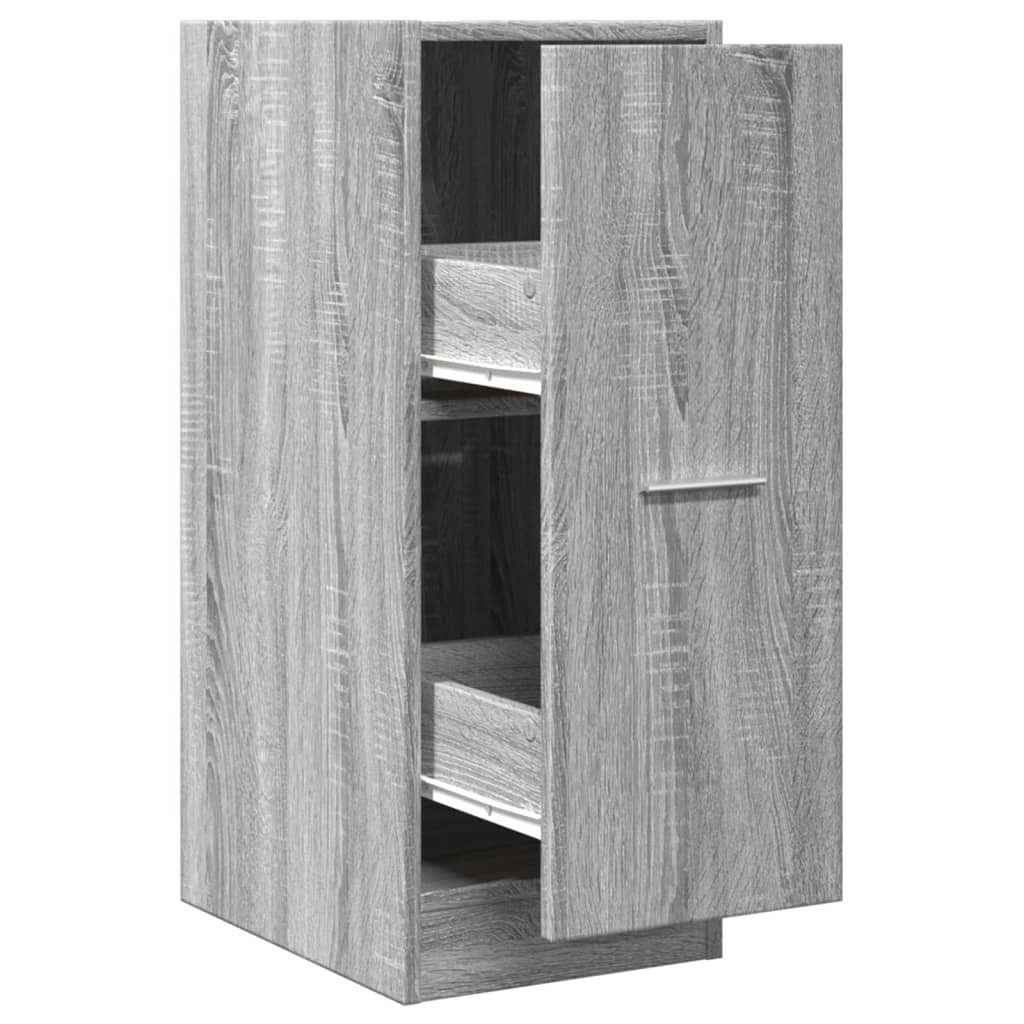 vidaXL Apothekerschrank 30 x 41 x 775 cm Apothekerschrank Grau Sonoma 30x41x77,5 cm Spanplatte