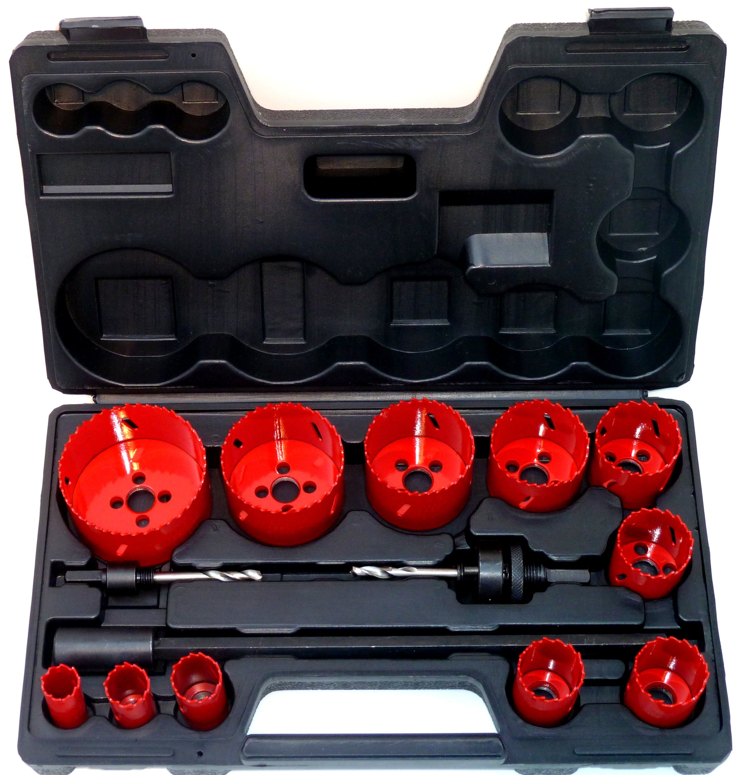 PeTools Lochsäge 14tlg HSS-E Co8 Edelstahl-Dosenbohrer-Bohrer 19-76mm Set L günstig online kaufen