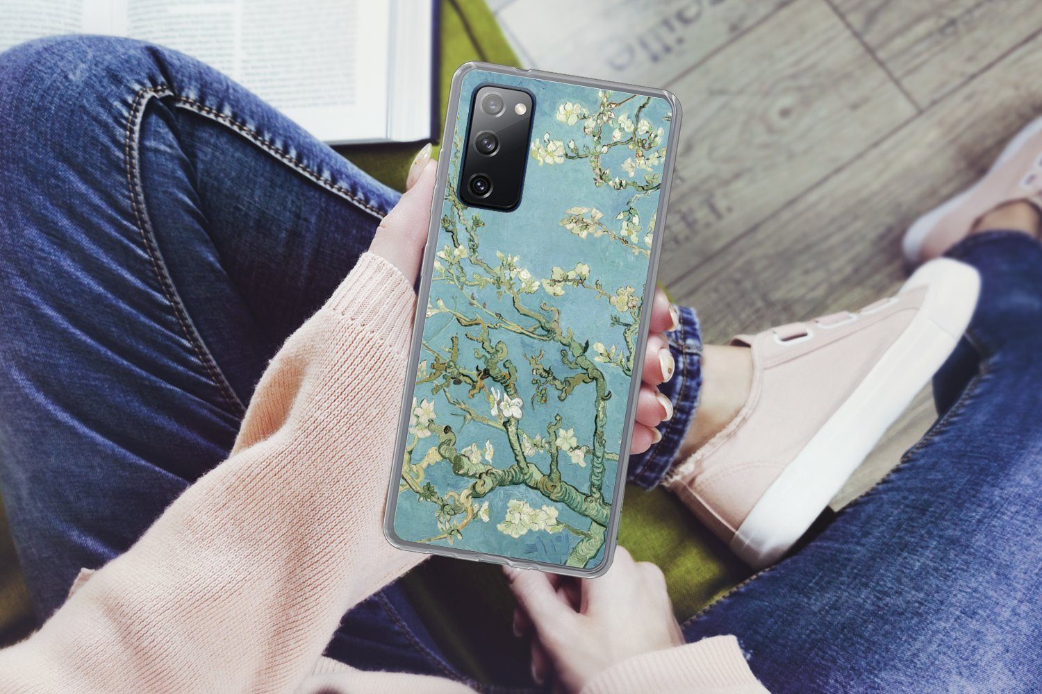 MuchoWow Handyhülle für Samsung Galaxy S20 FE Mandelblüte - Van Gogh - Kunst, Phone Case, Silikon, Schutzhülle Dünn