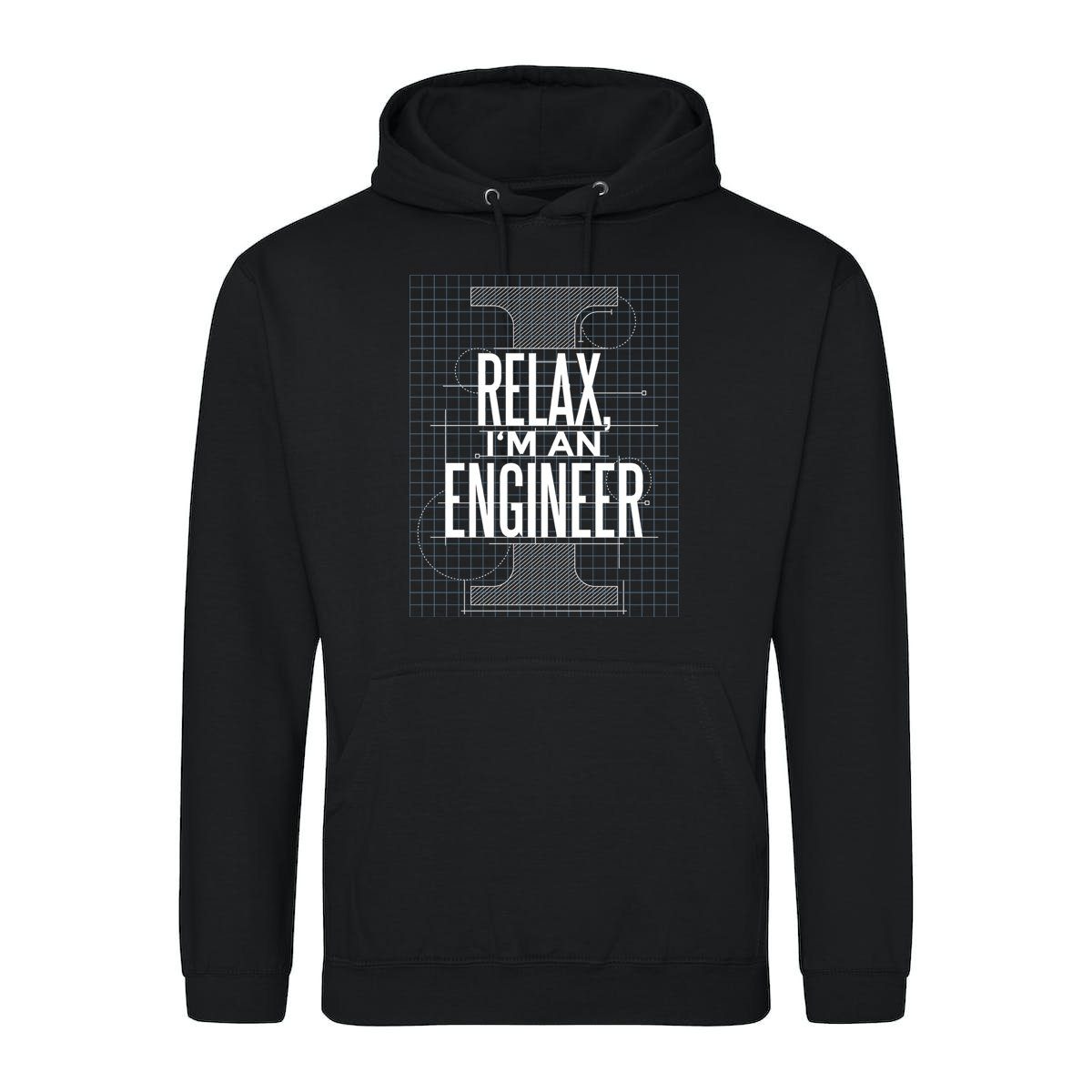Kapuzenpullover "Relax, I Am A Engineer" Herren Hoodie Pullover
