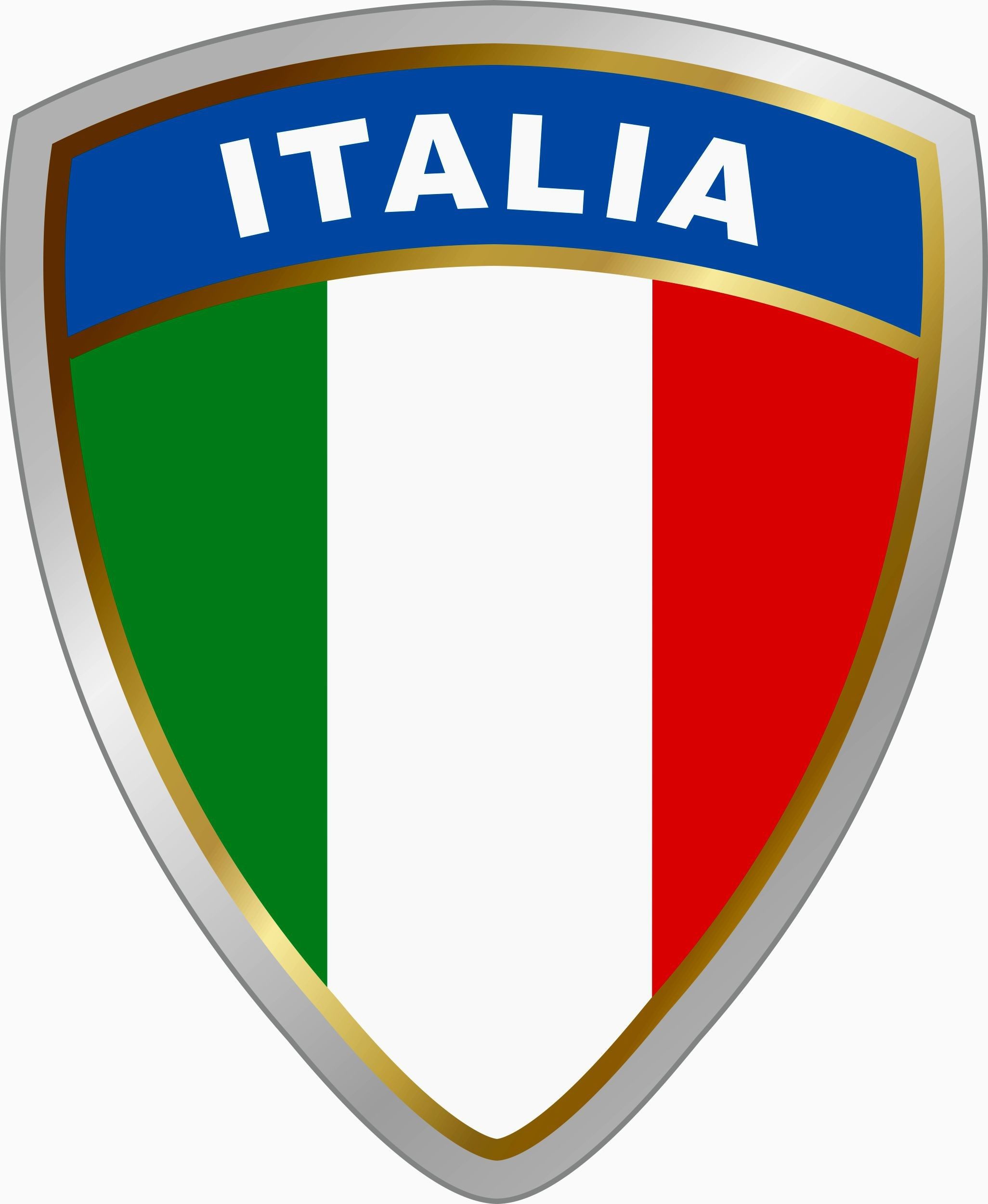 Hermann Schütz Aufkleber Aufkleber Wappen Italia Dimension 75 x 60 mm Deutschland Fanartikel