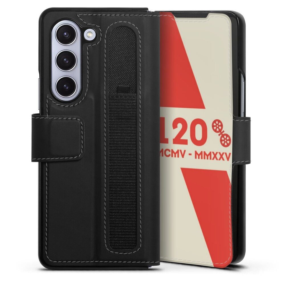 DeinDesign Handyhülle 1. FSV Mainz 05 E.V. 120 Jahre Bundesliga, Samsung Galaxy Z Fold 5 Hülle Handy Flip Case Wallet Cover