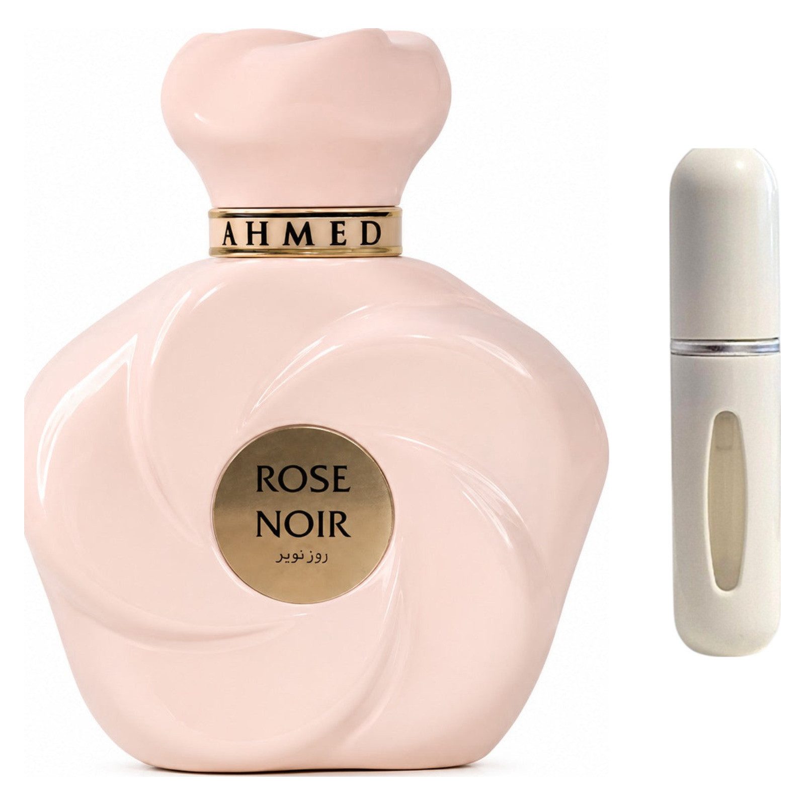 Ahmed Al Maghribi Duft-Set Rose Noir Extrait de Parfum + Parfümzerstäuber (leer)