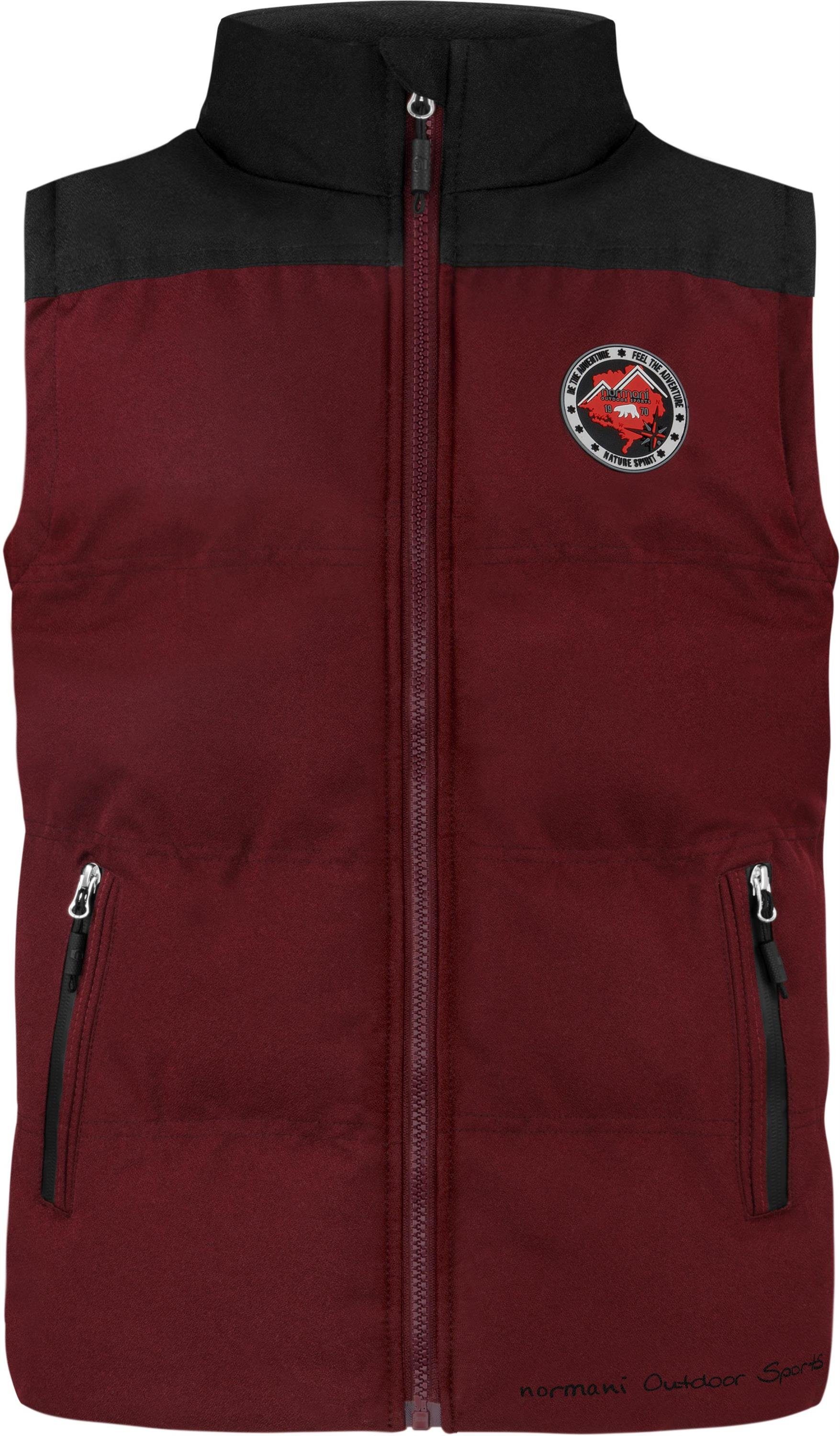 normani Steppweste Kinder Weste Skien (1-tlg) Unisex Wattierte Winterweste - winddichter Bodywarmer Weste mit Kapuze
