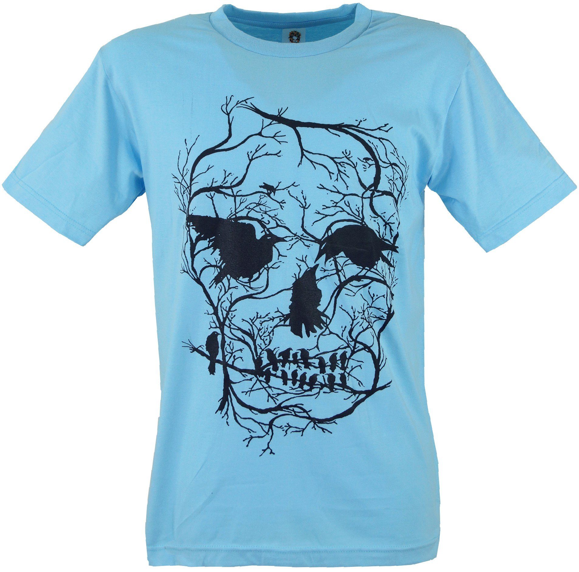 Krähen Bekleidung Art Guru-Shop T-Shirt alternative Fun T-Shirt Retro -