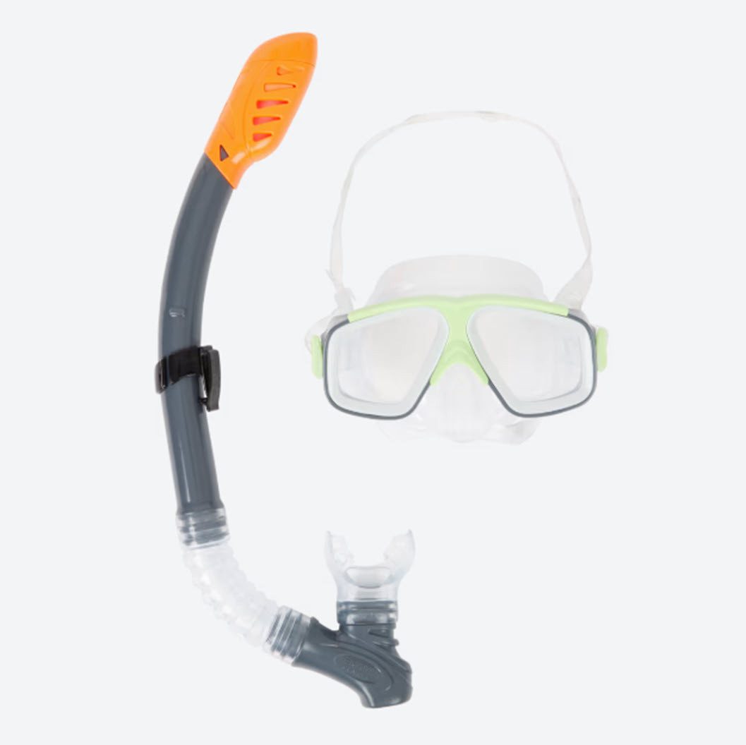 Spectrum Schwimmbrille Taucherbrille mit Schnorchel Schnorchelset, (2-St)