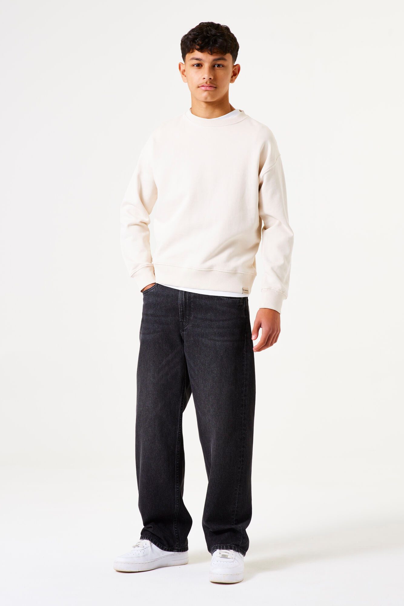 Garcia Sweater mit Rippbündchen